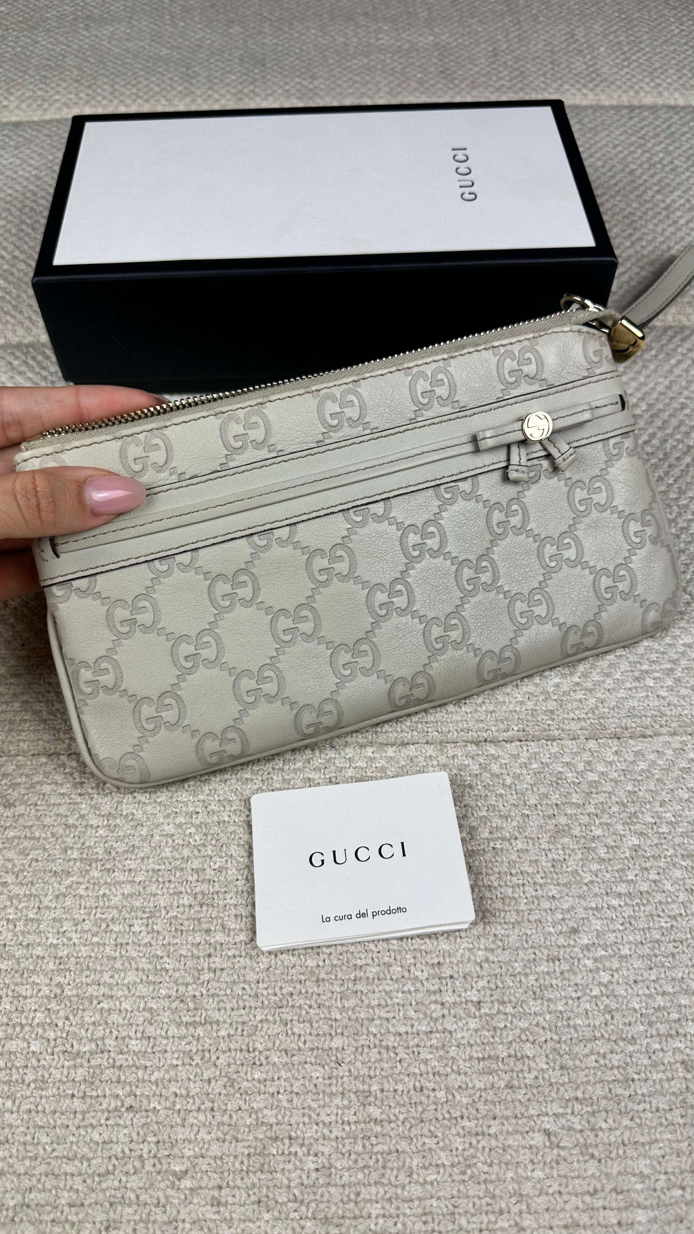 Gucci leather pouch