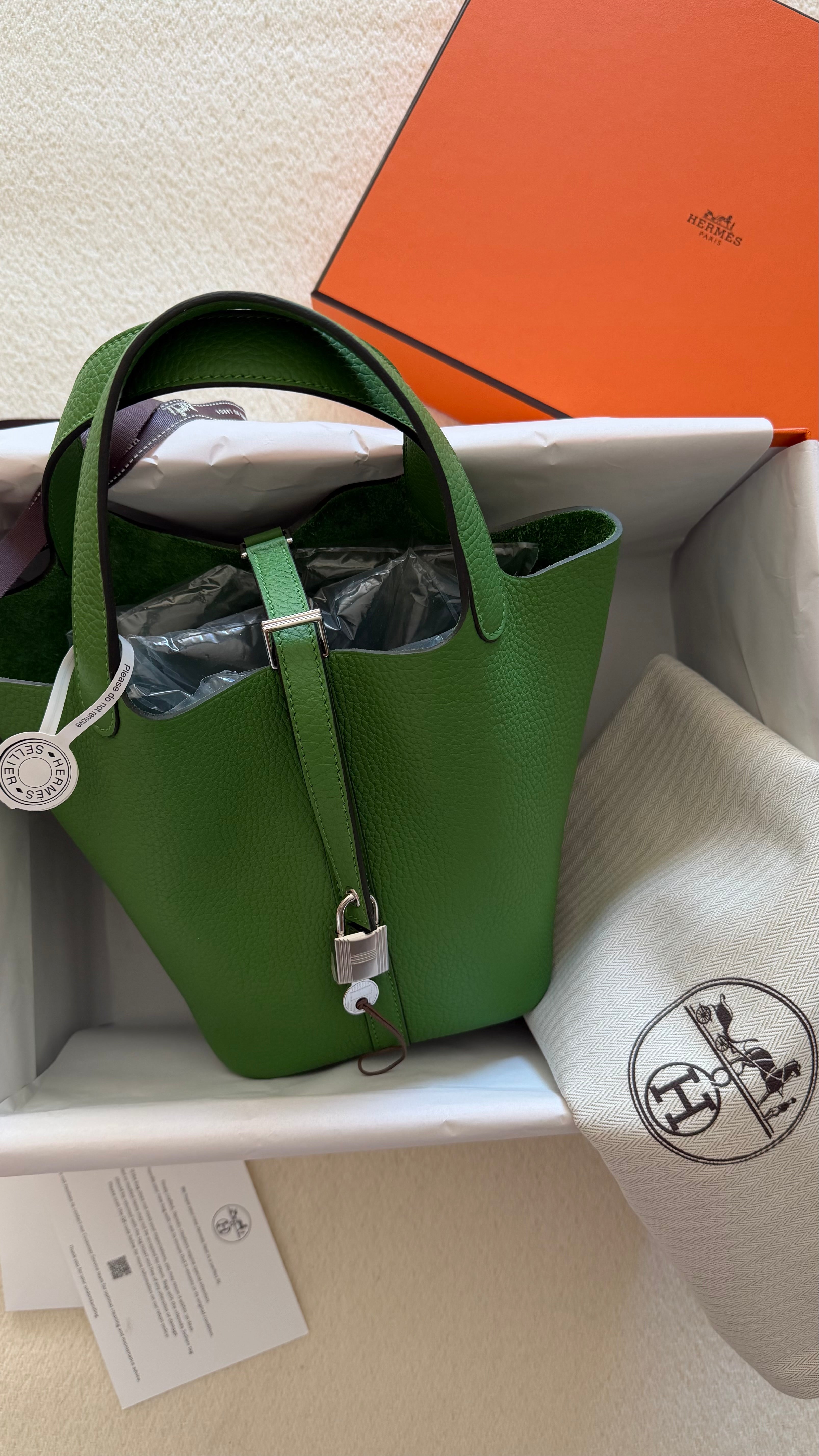 Hermès Bicolor Clemence and Swift Picotin Lock 18