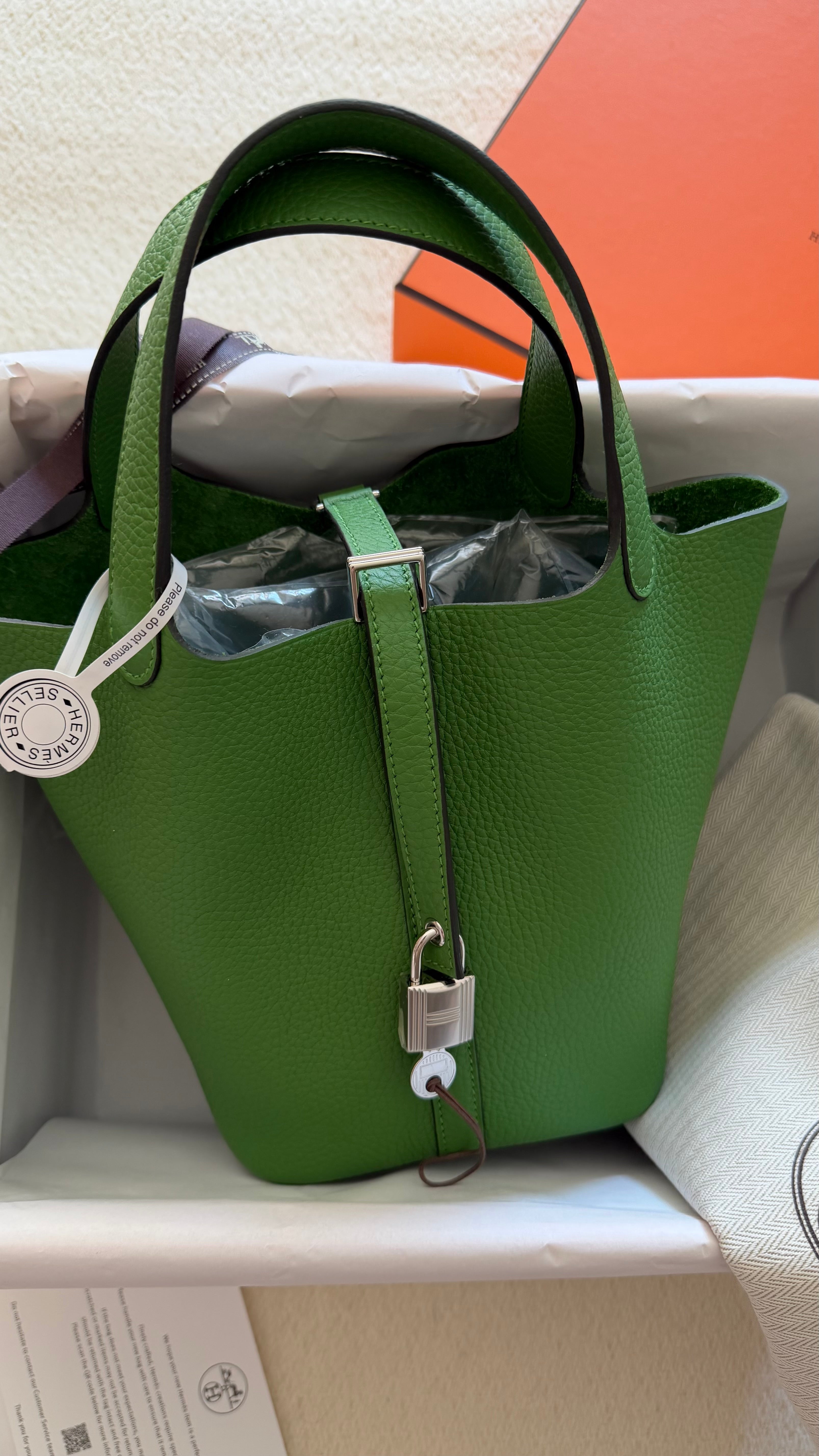 Hermès Bicolor Clemence and Swift Picotin Lock 18