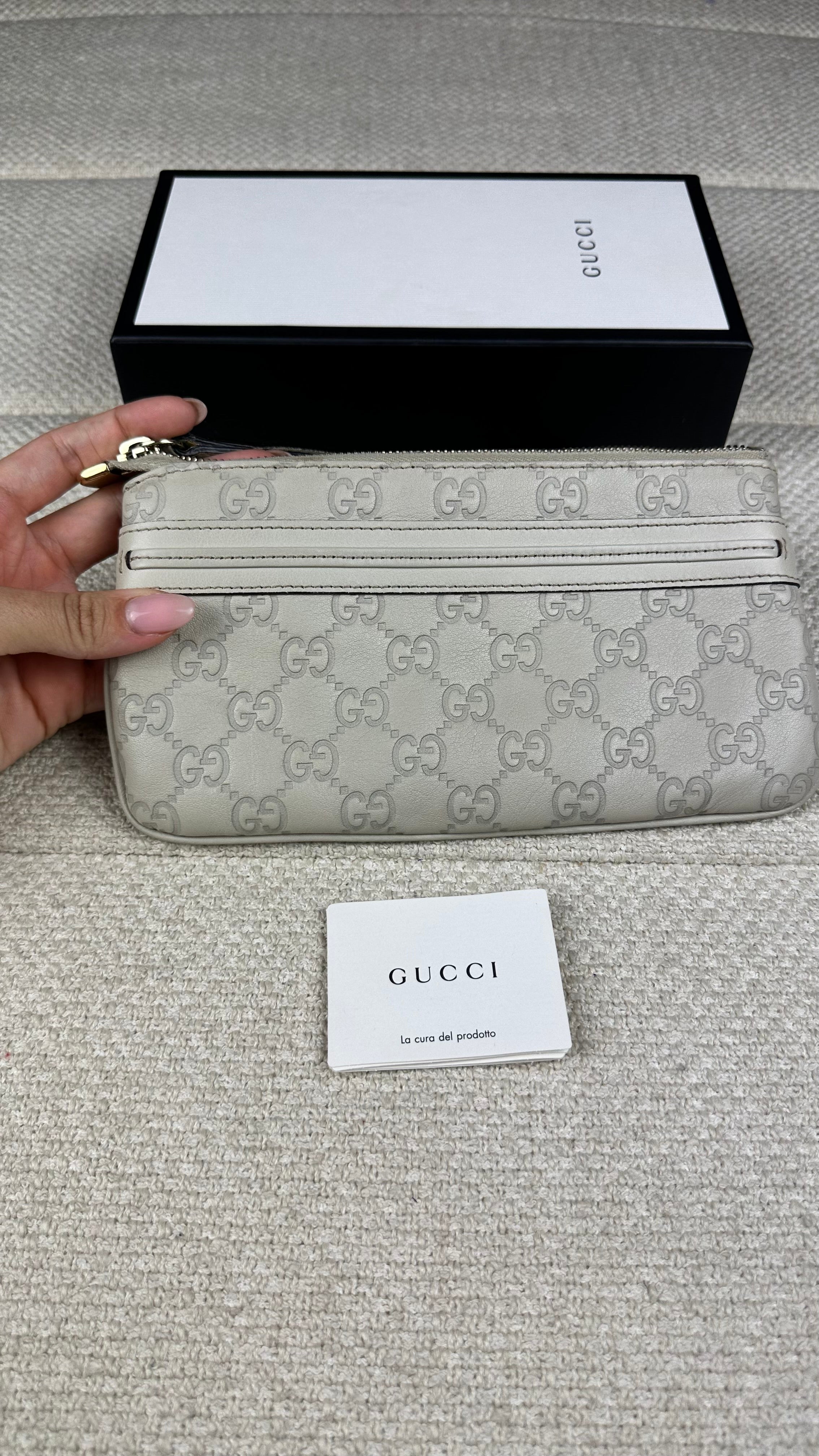 Gucci leather pouch