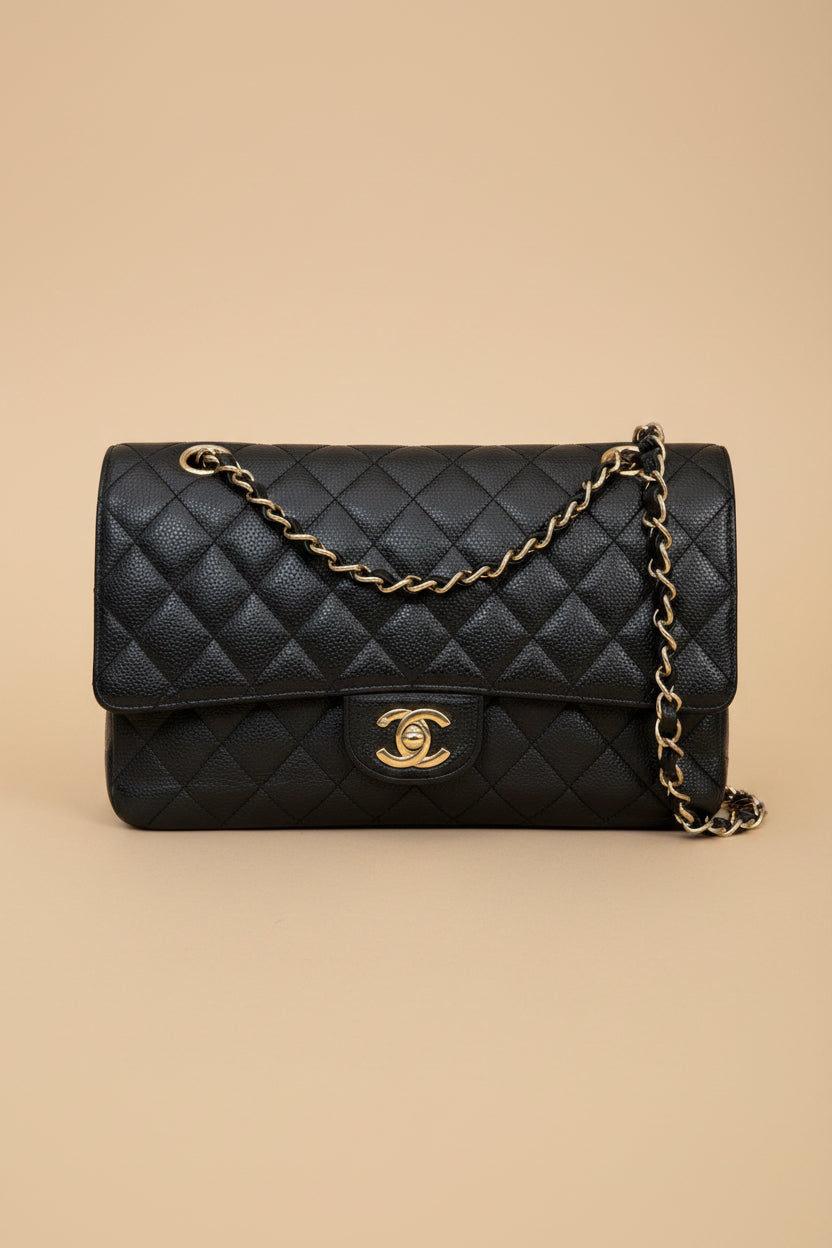Chanel Medium Classic Caviar Double Flap