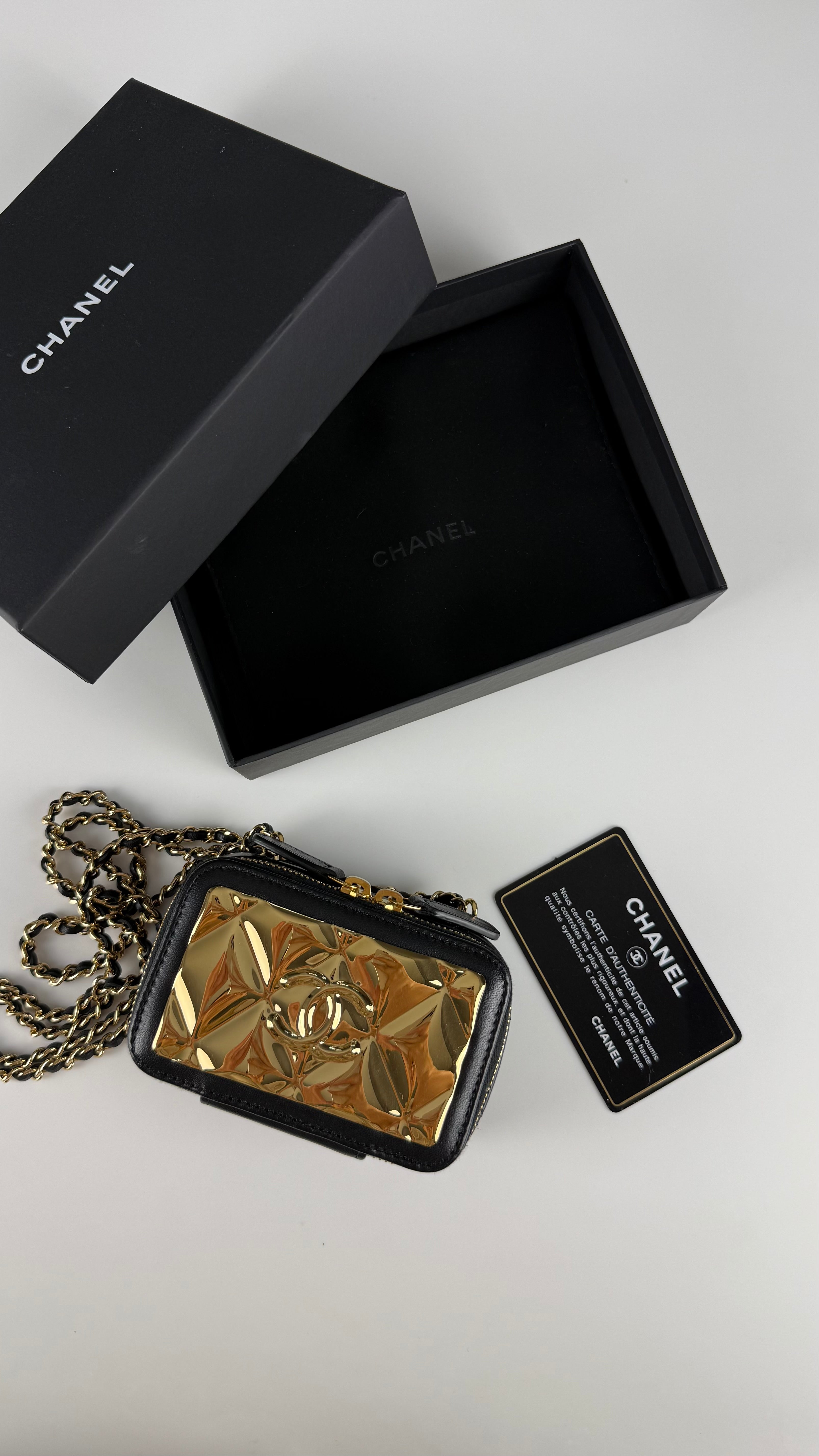 Chanel Mini Vanity Golden Plate
