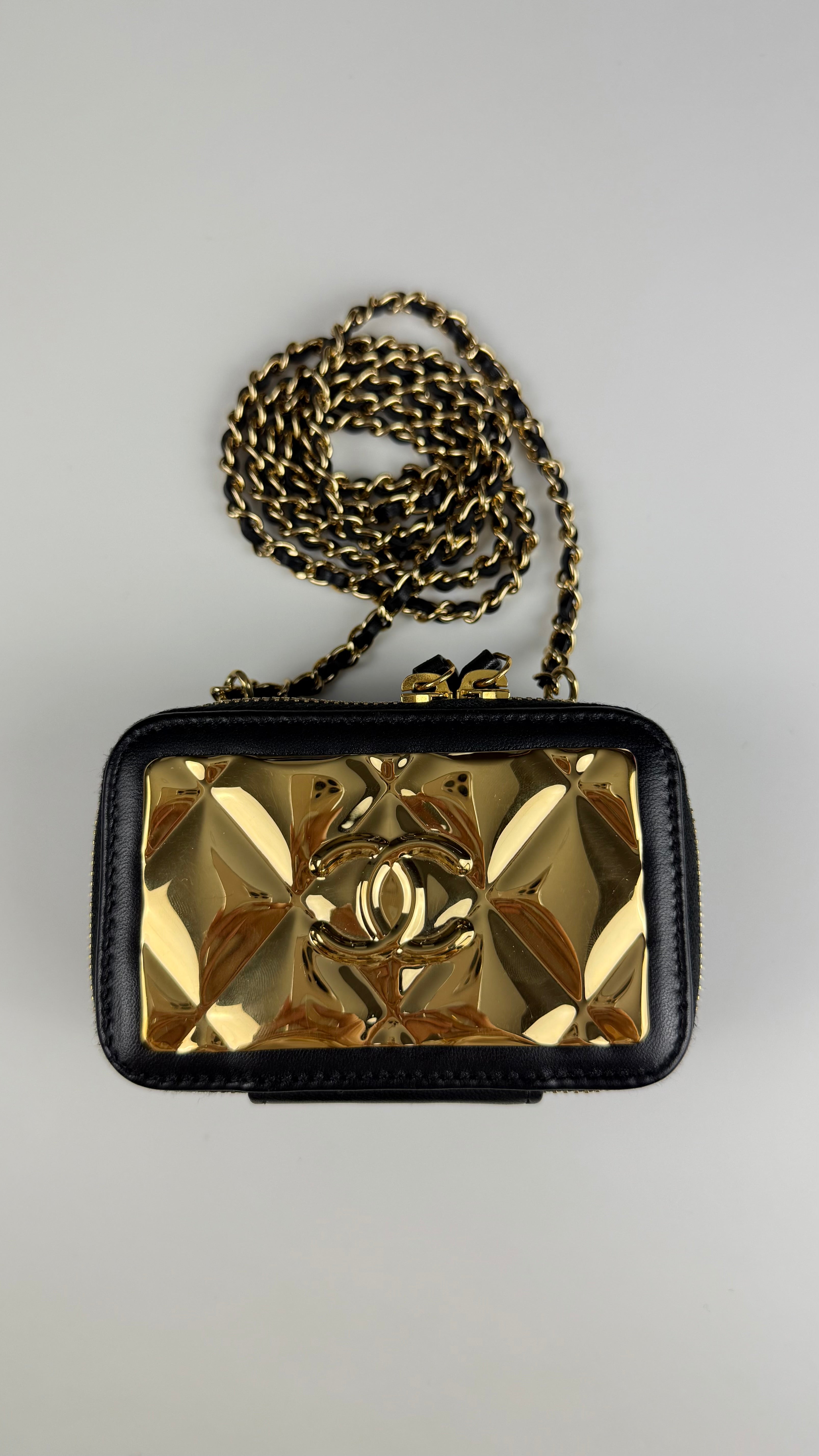 Chanel Mini Vanity Golden Plate