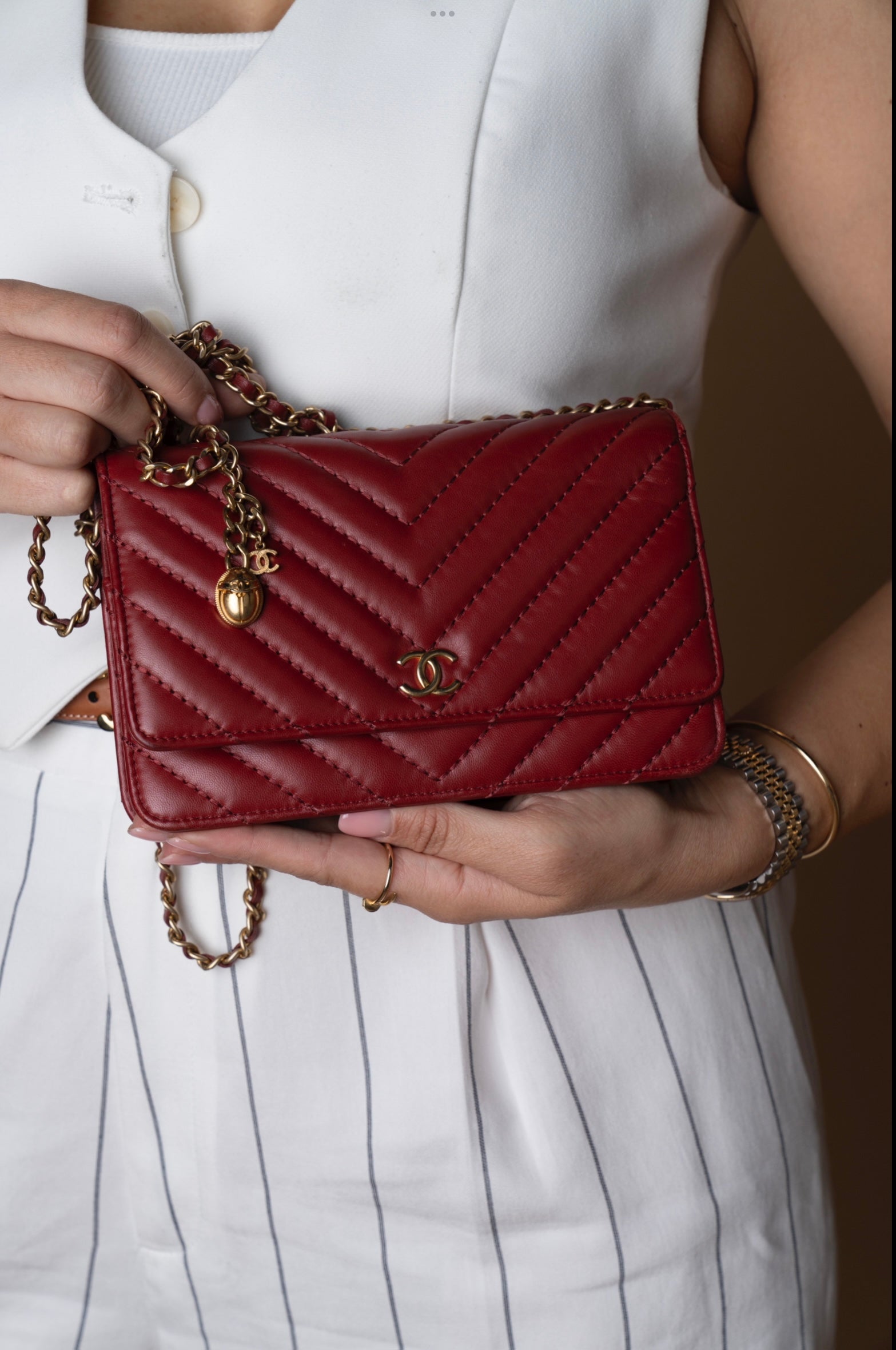 Chanel WOC Chevron