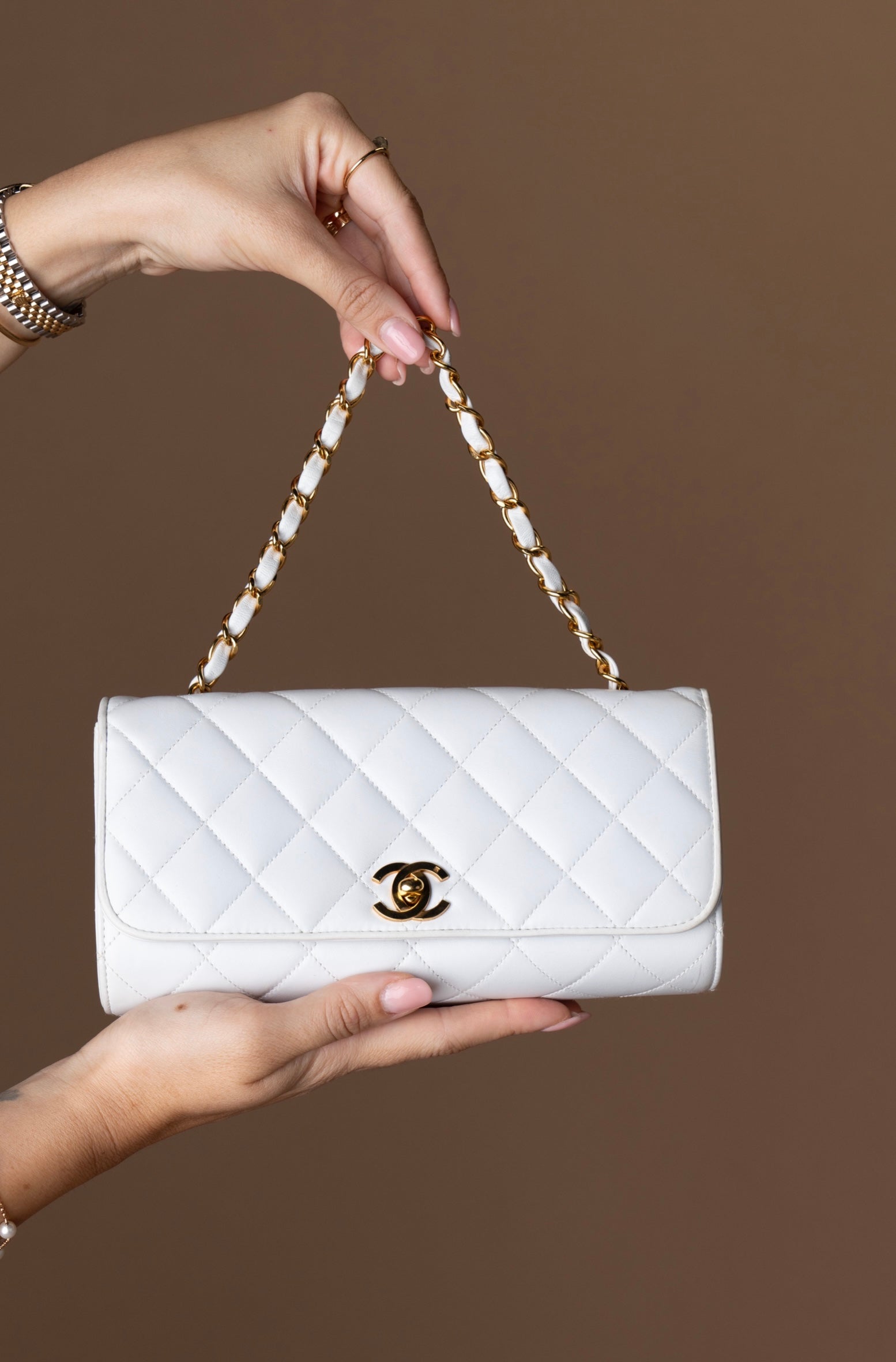 Chanel Flap Clutch On Chain