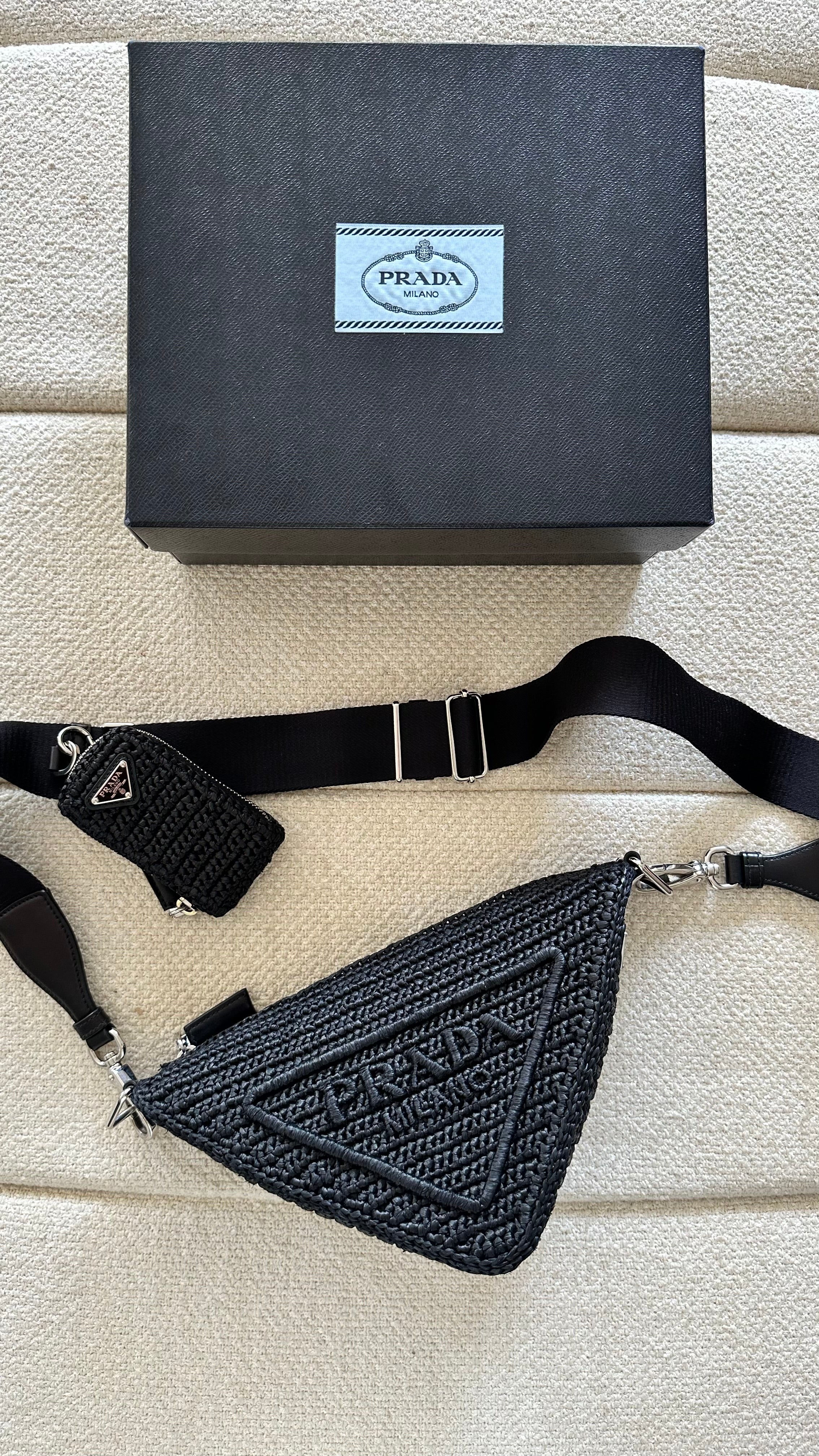 Prada Raffia Triangle