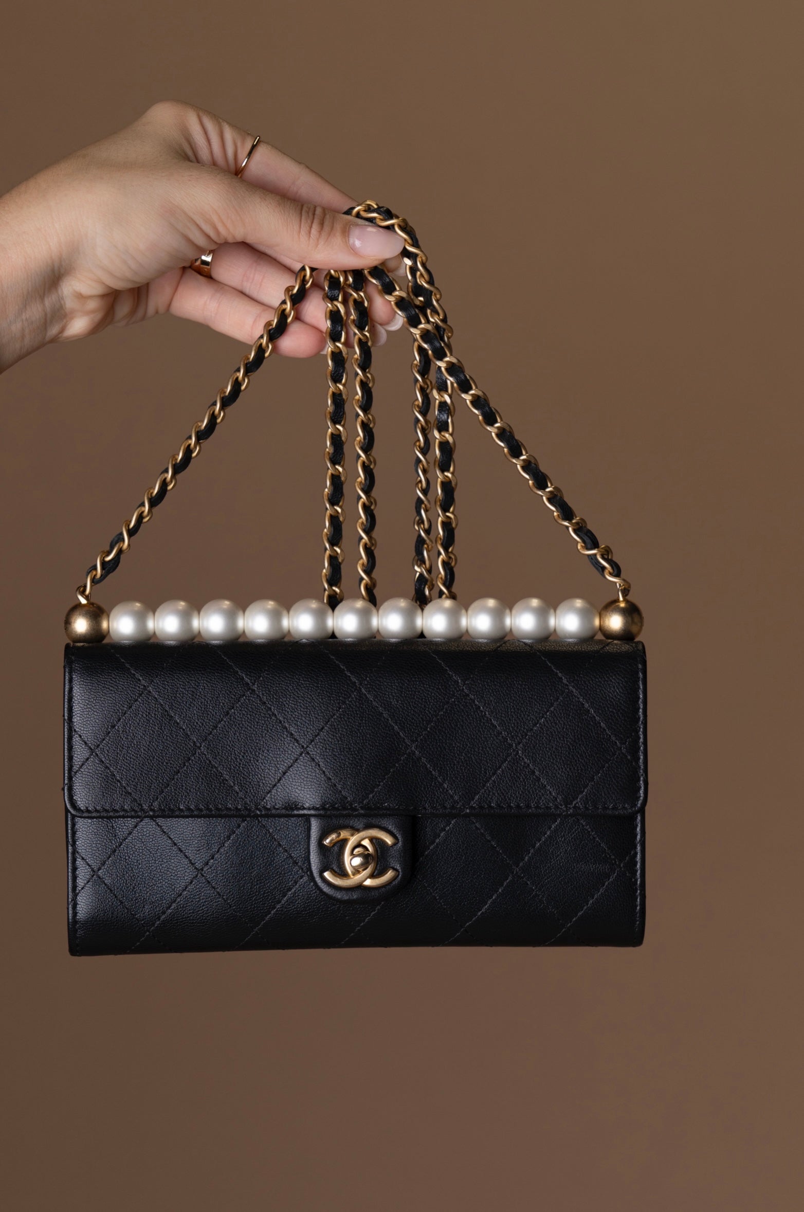 Chanel Chic Pearls Clutch