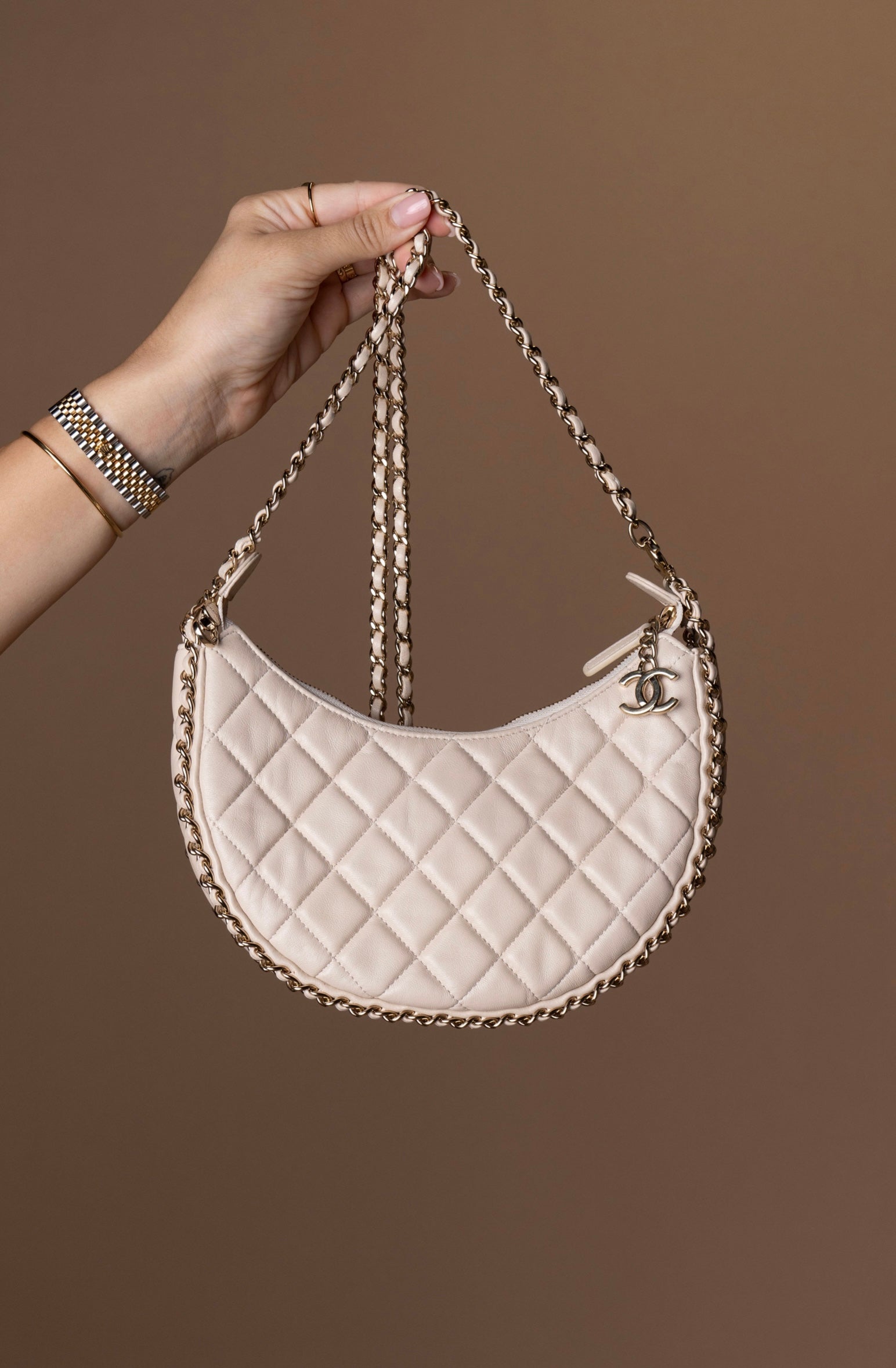 Chanel Half Moon Hobo Bag