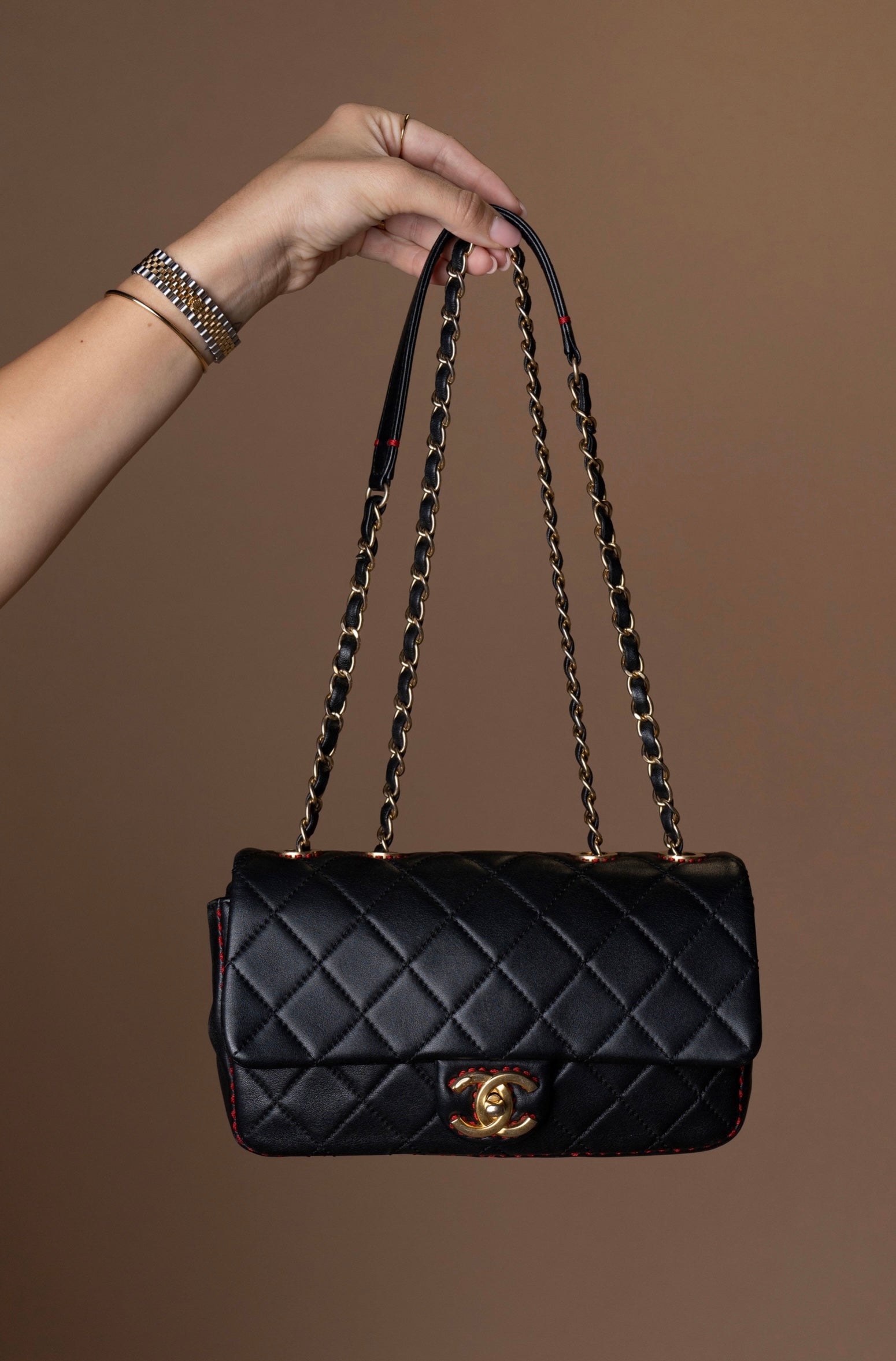 Chanel Single Flap Stitching