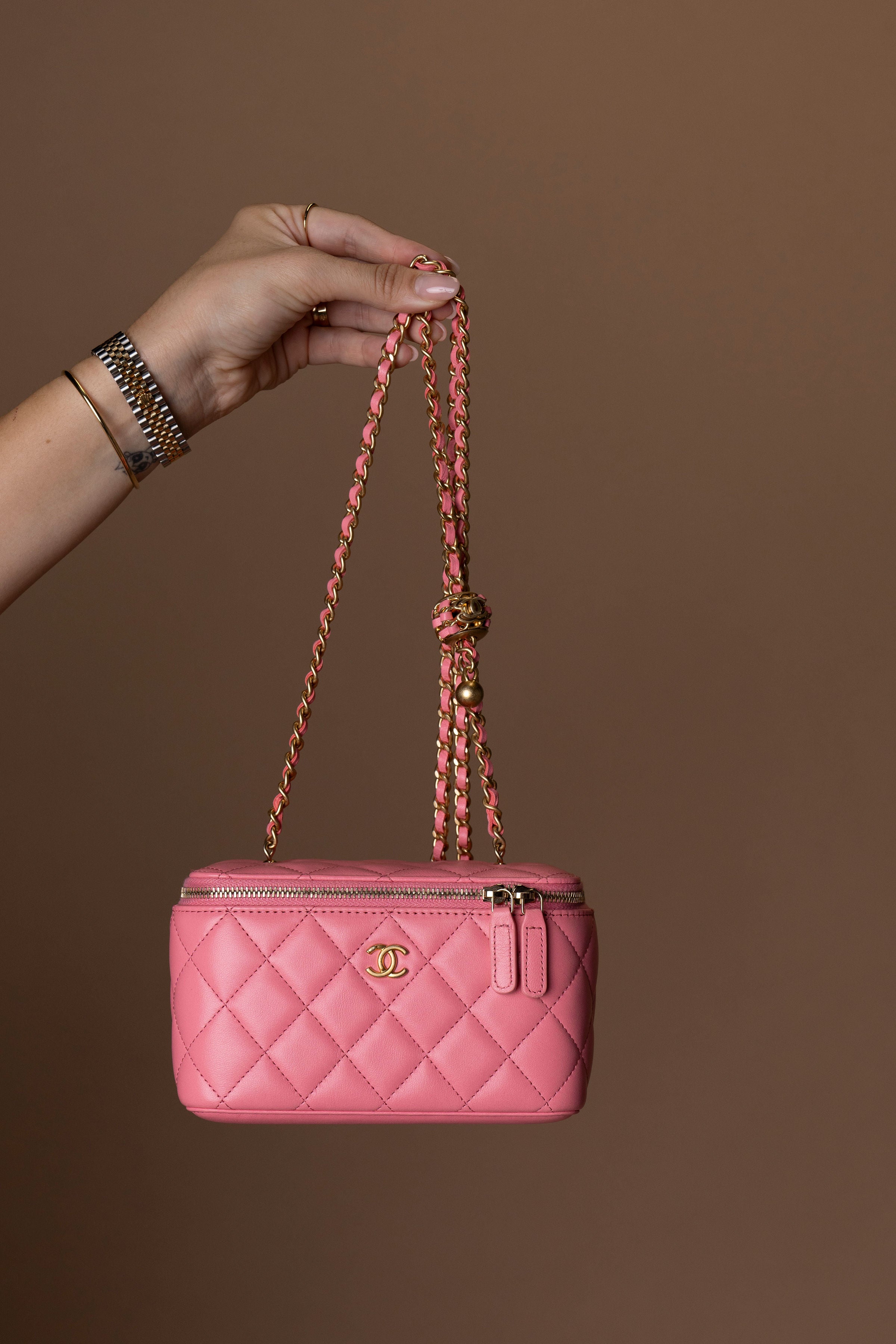 Chanel Vanity Case With Chain