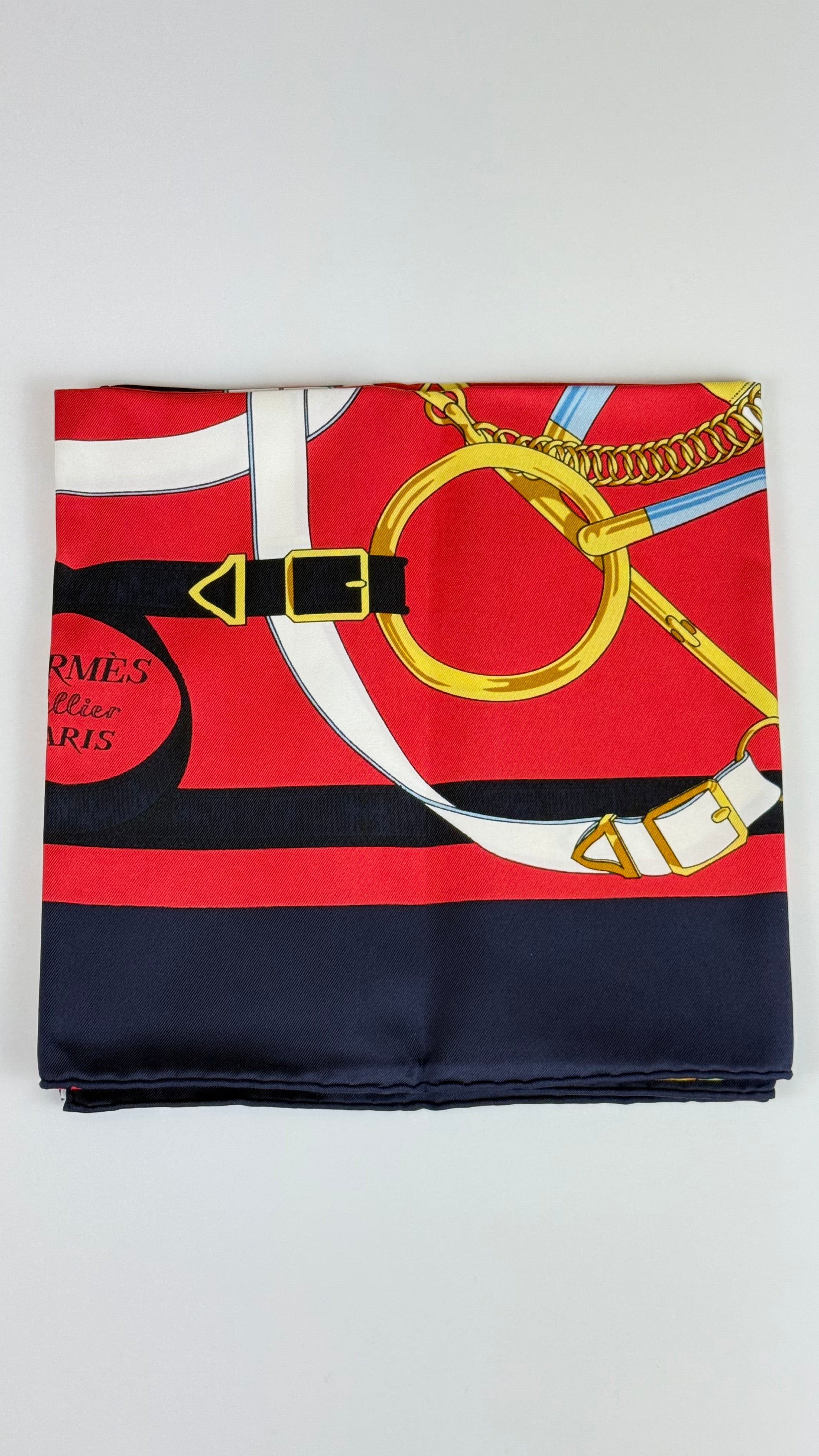 Hermès Carré 90 – Éperon d’Or