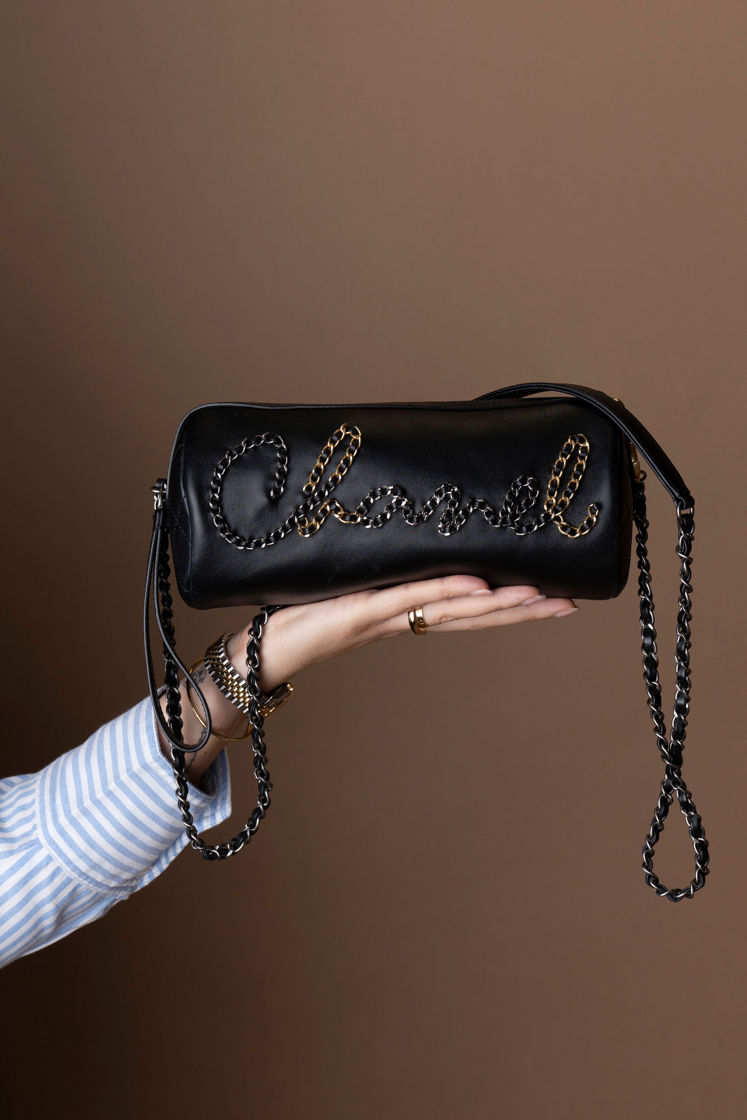 Chanel Chain “Signature” Bowling Bag