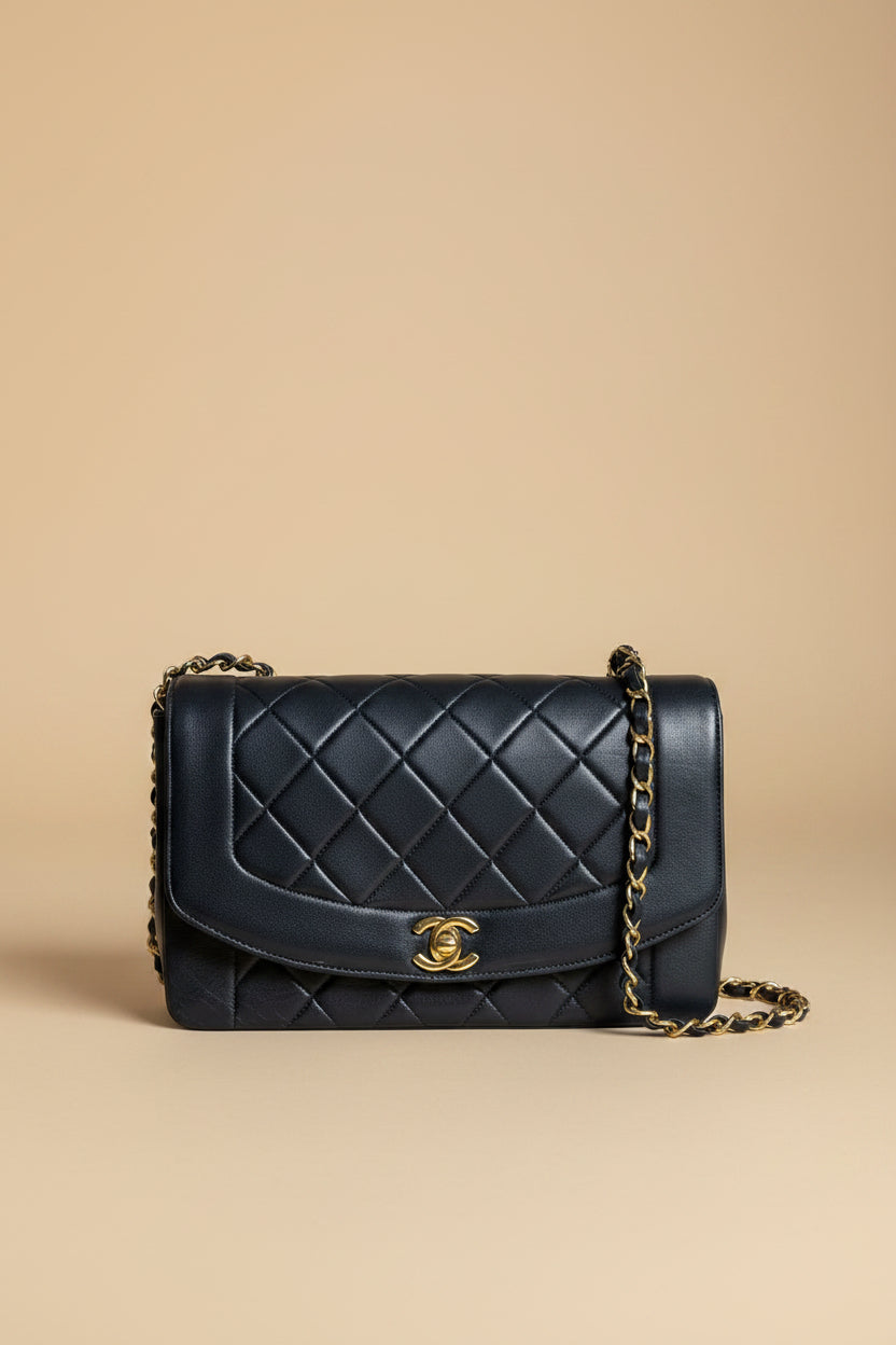 Chanel Medium Lambskin Diana Flap