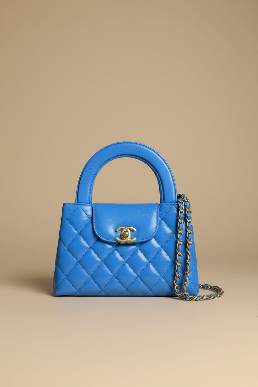Chanel Mini Aged Calfskin Kelly Shopper Bag