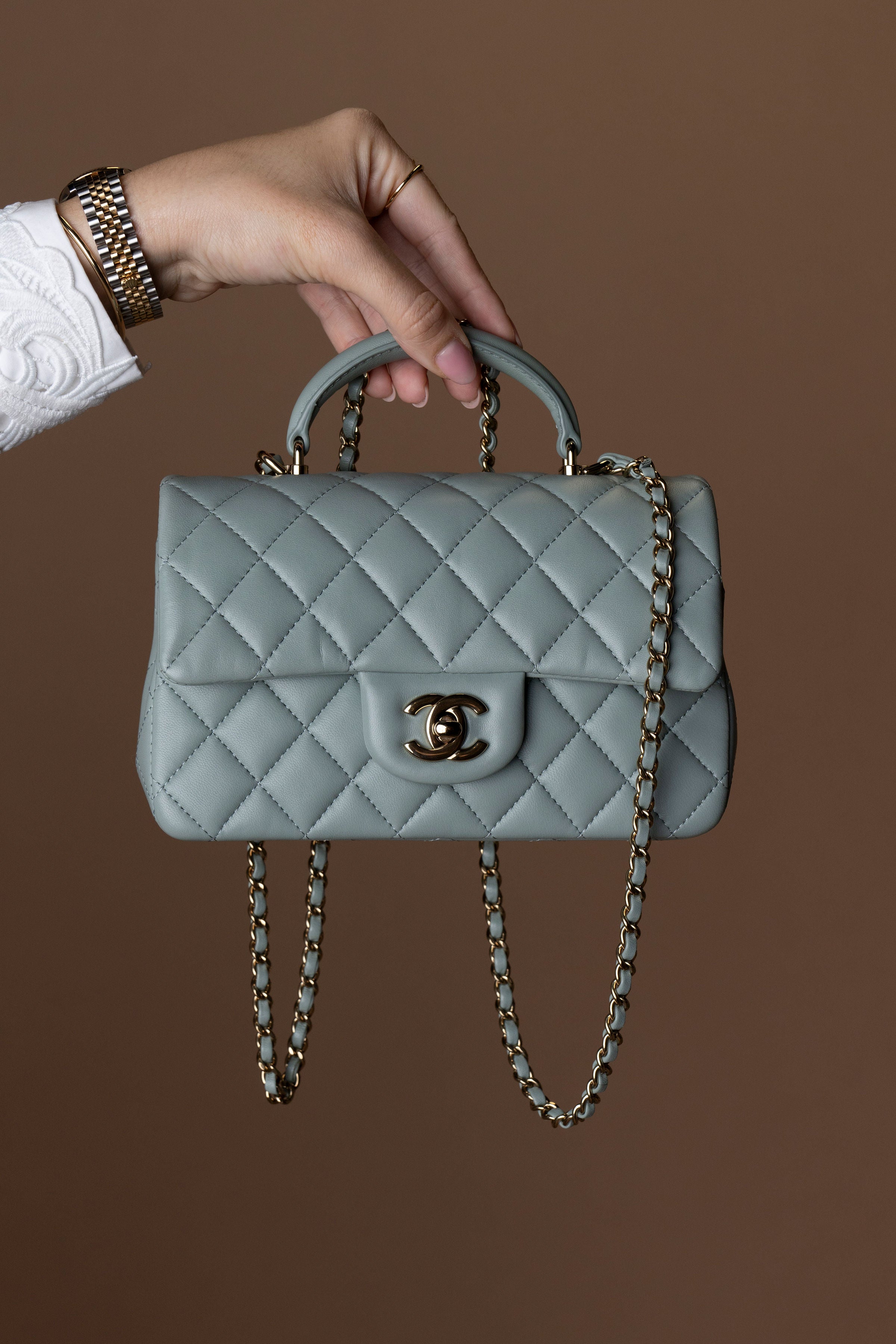 Chanel Mini Top Handle Single Flap