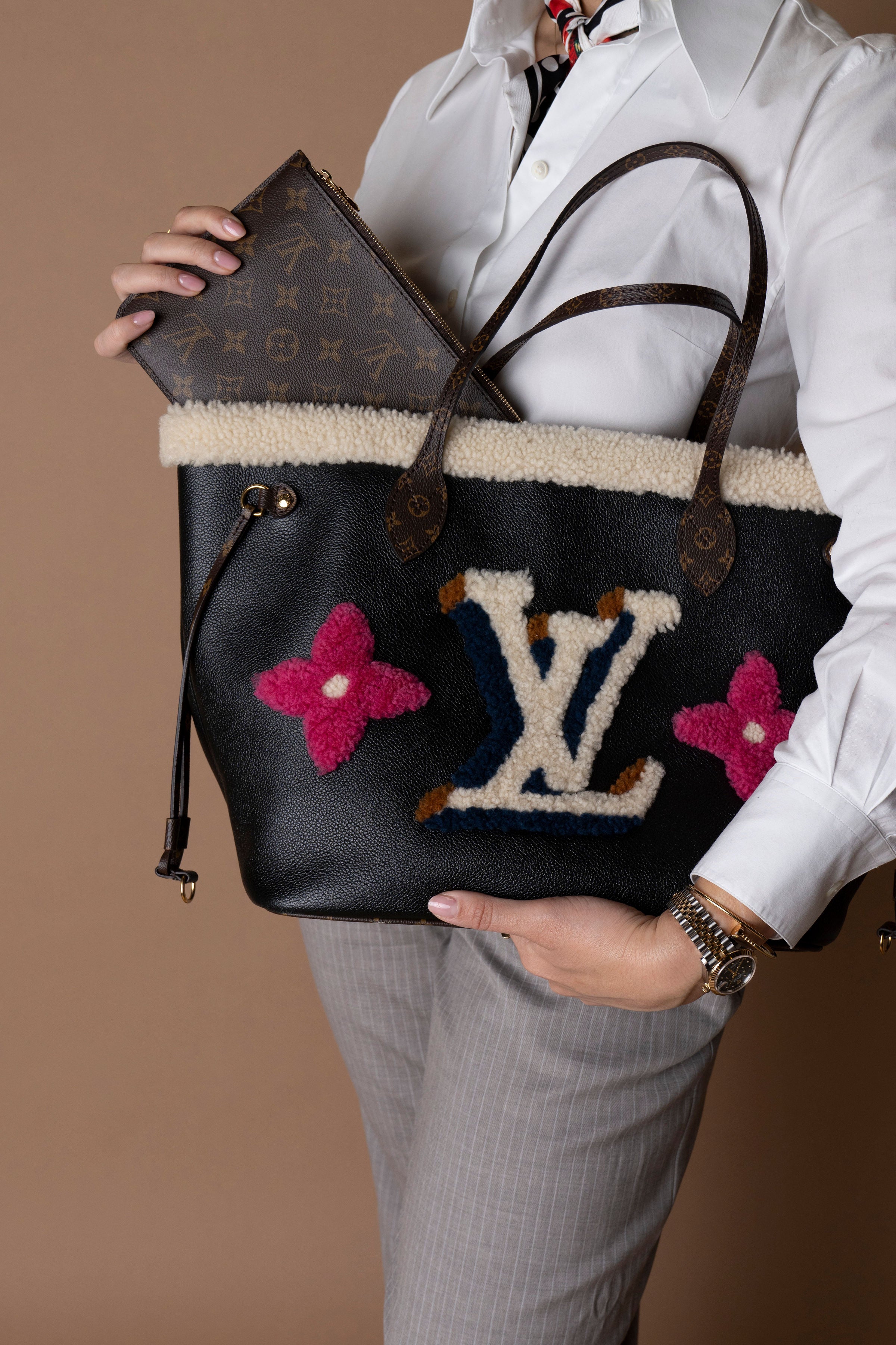 Louis Vuitton Shearling Neverfull MM