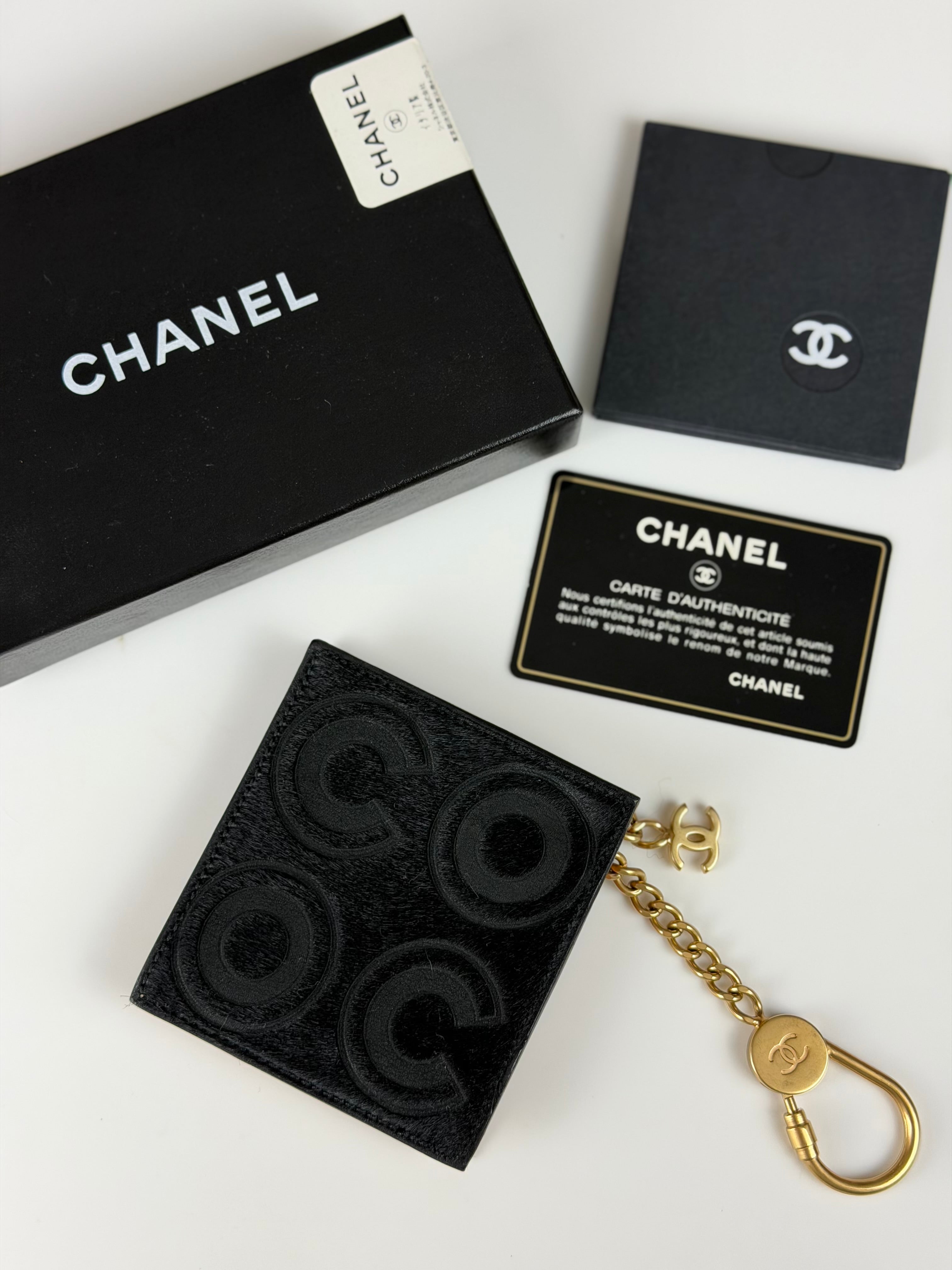 Coco Pony Hair Coin Purse with Key Chain