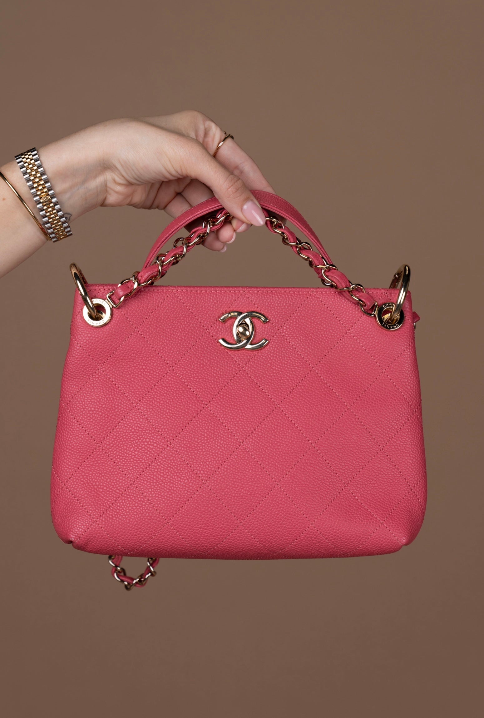 Chanel Caviar City Hobo