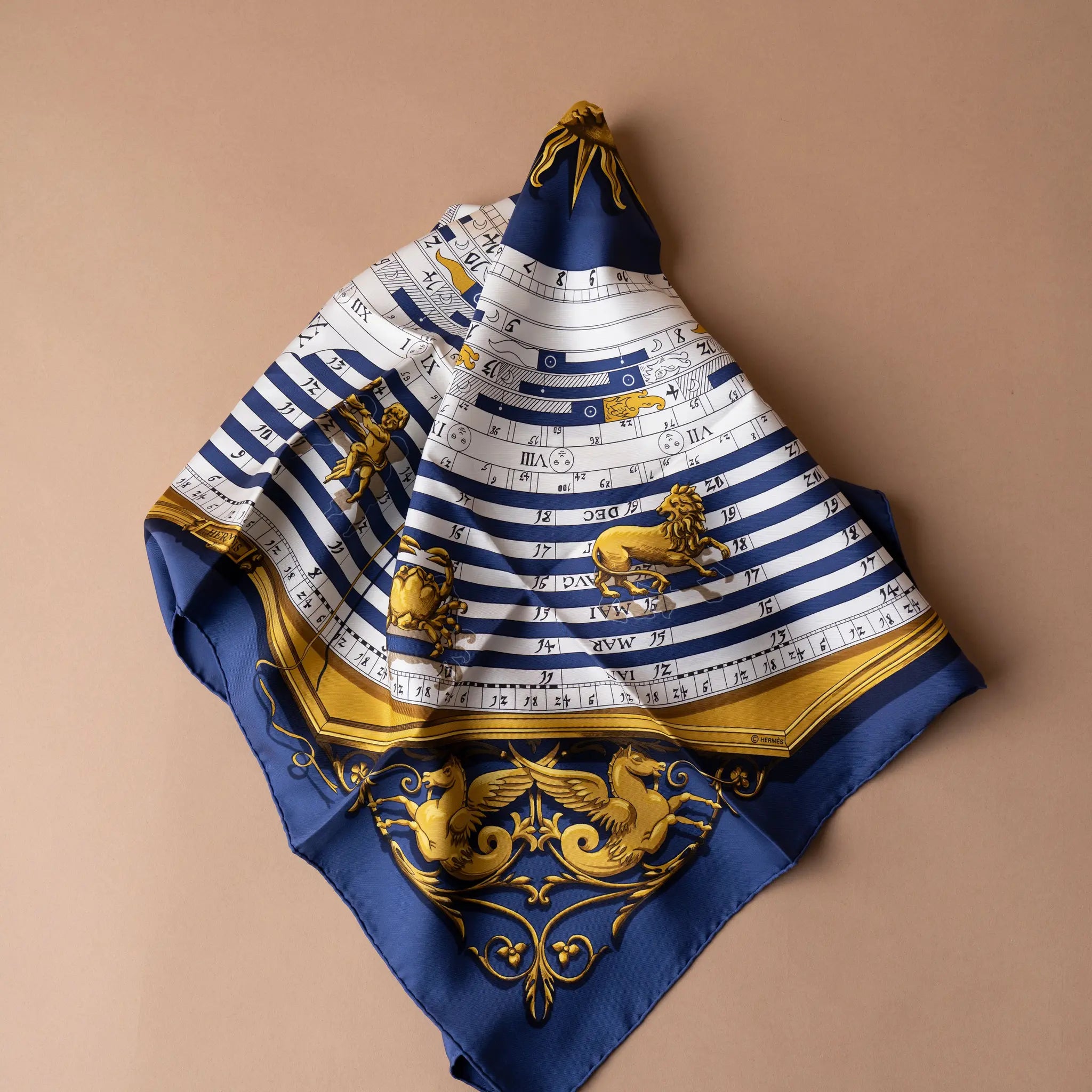 Hermès Astrologie Dies et Hore Silk Scarf — Featured Image