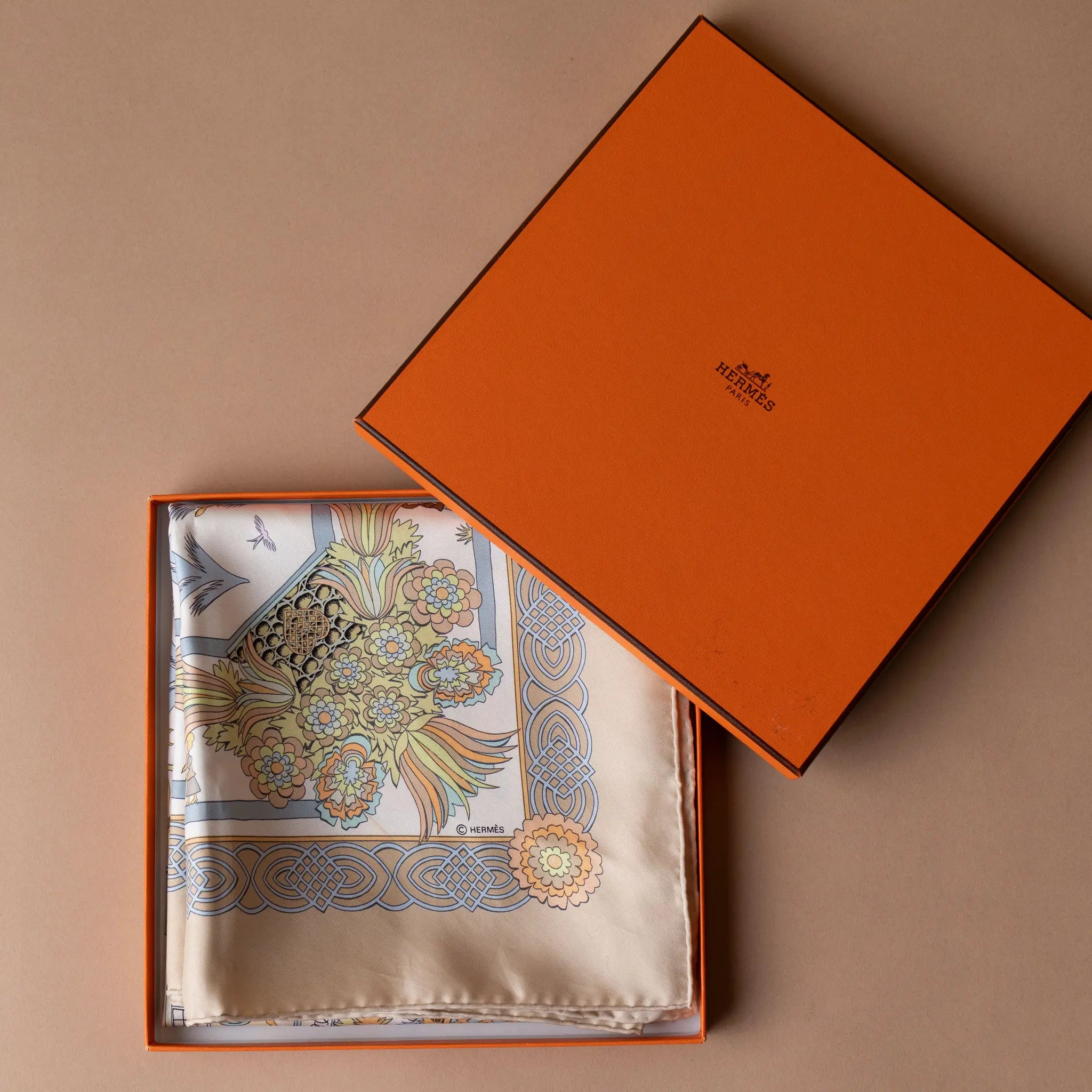 Hermès Decoupages Silk Scarf — Featured Image