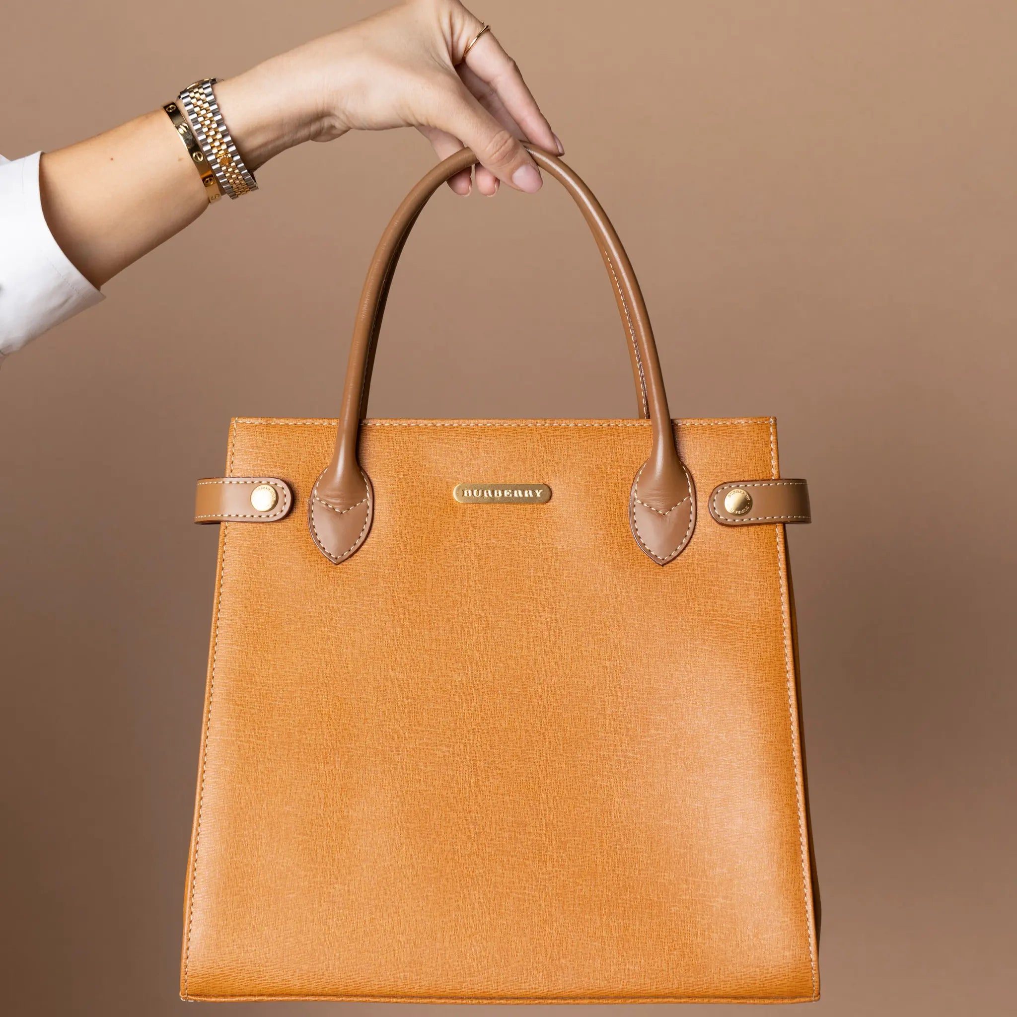 Burberry Calf Leather Handbag — Featured Image