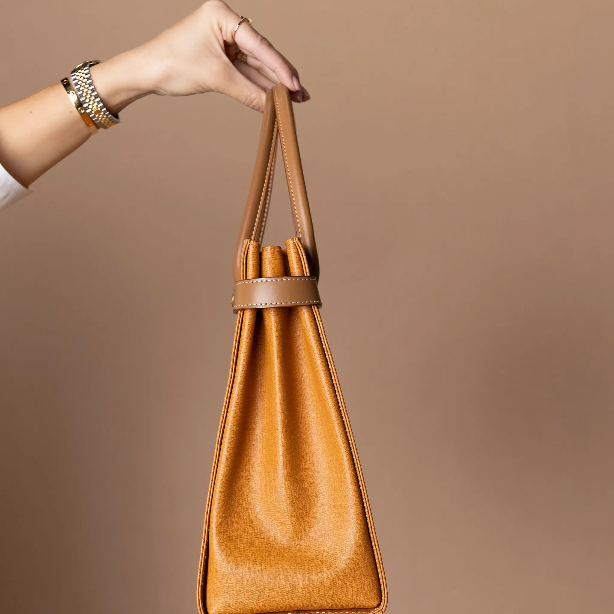 Burberry Calf Leather Handbag — Back View