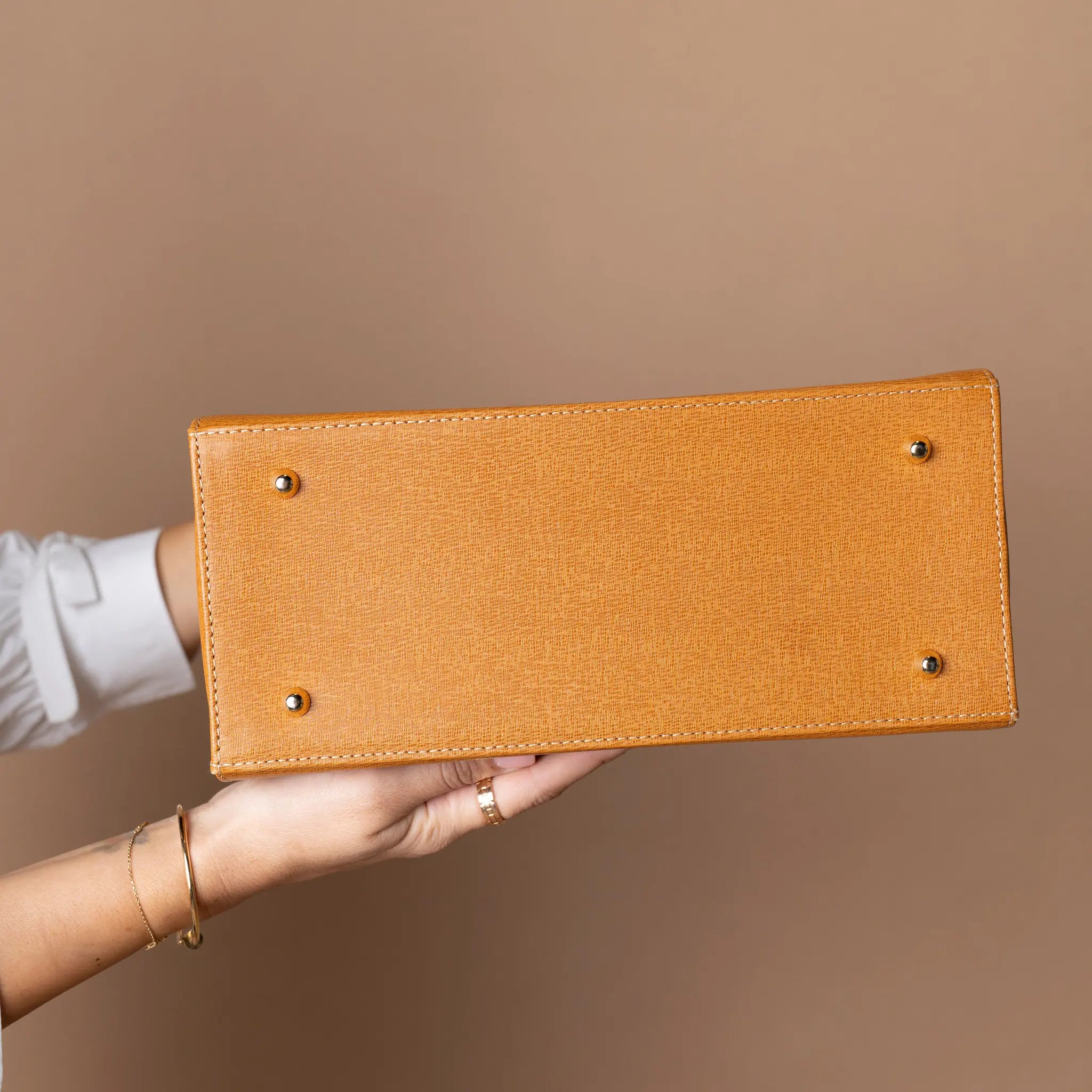 Burberry Calf Leather Handbag — Close-up Detail