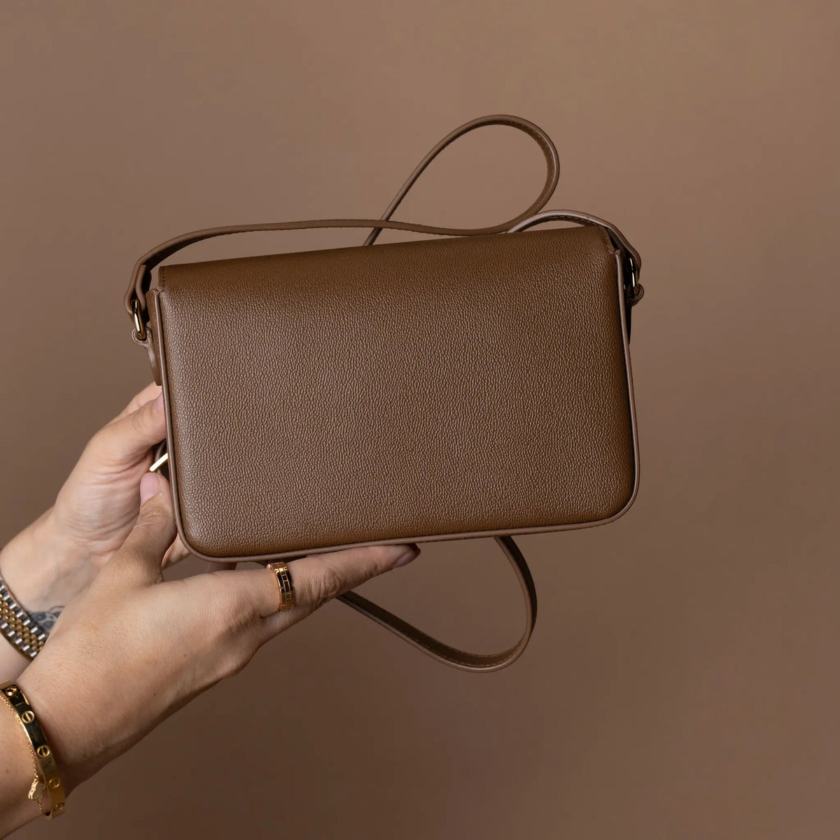 Burberry Hampshire House Check Crossbody brown — Front View