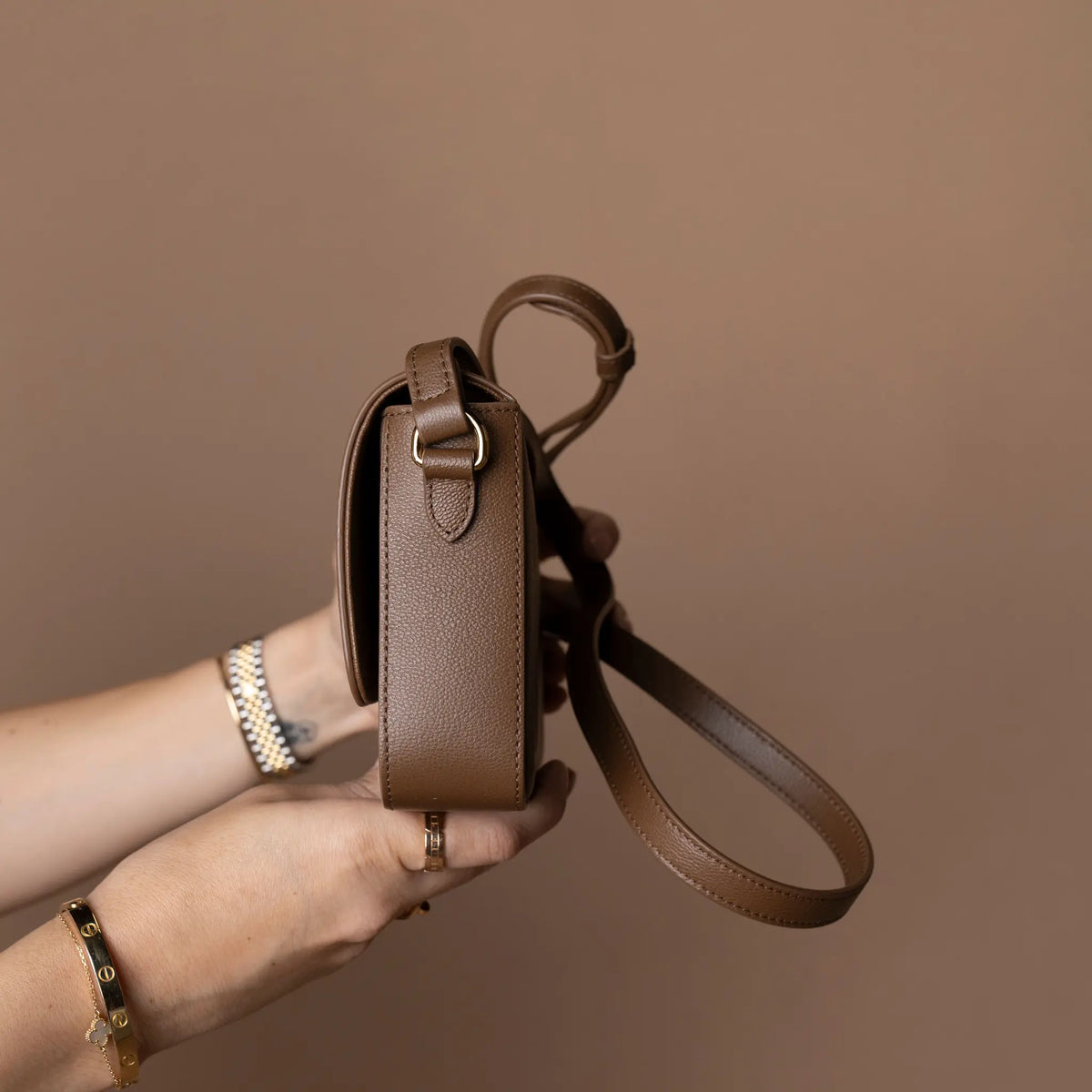 Burberry Hampshire House Check Crossbody brown — Back View