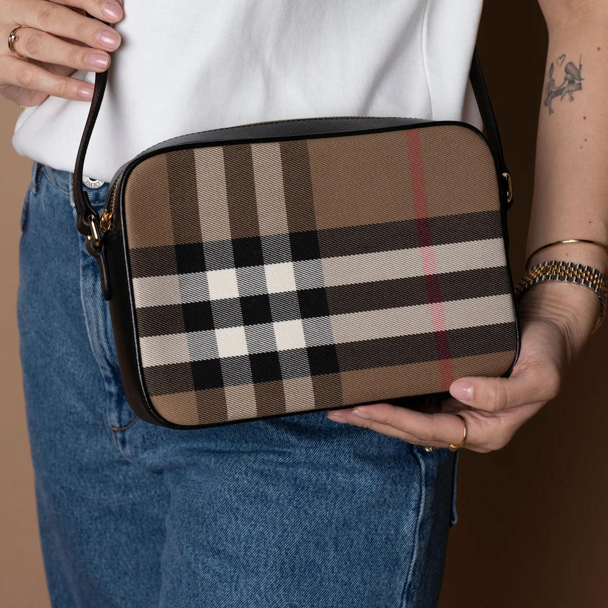 Burberry House Check Macken Small — Front View