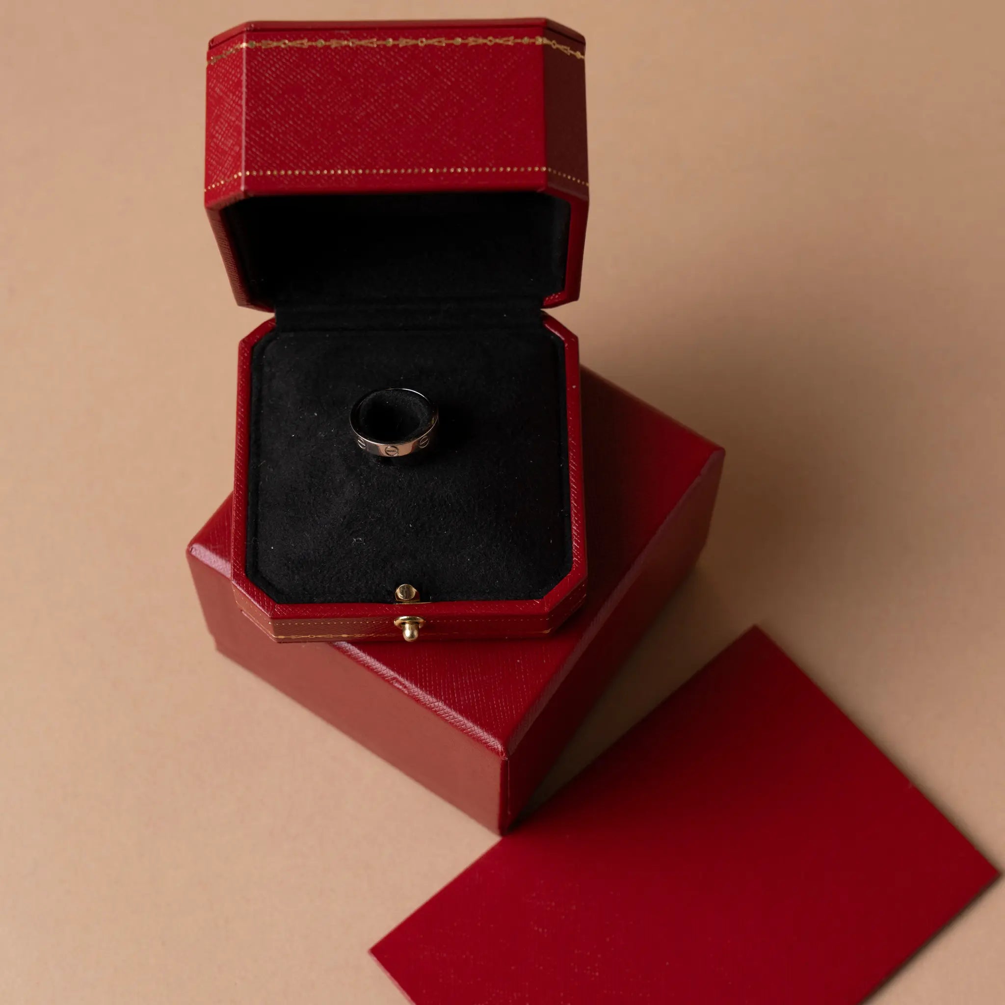 Cartier Love Ring White Gold — Front View
