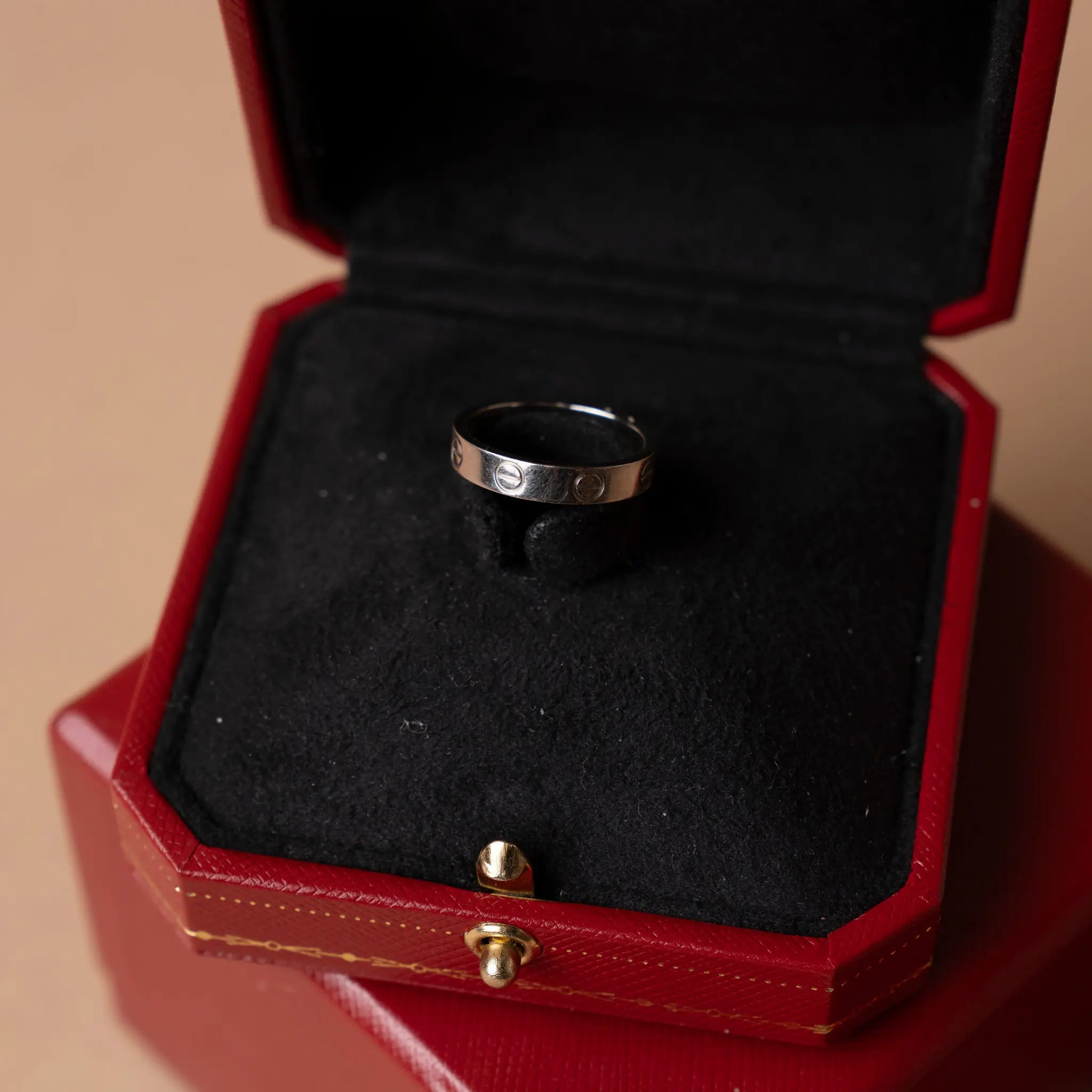 Cartier Love Ring White Gold — Back View