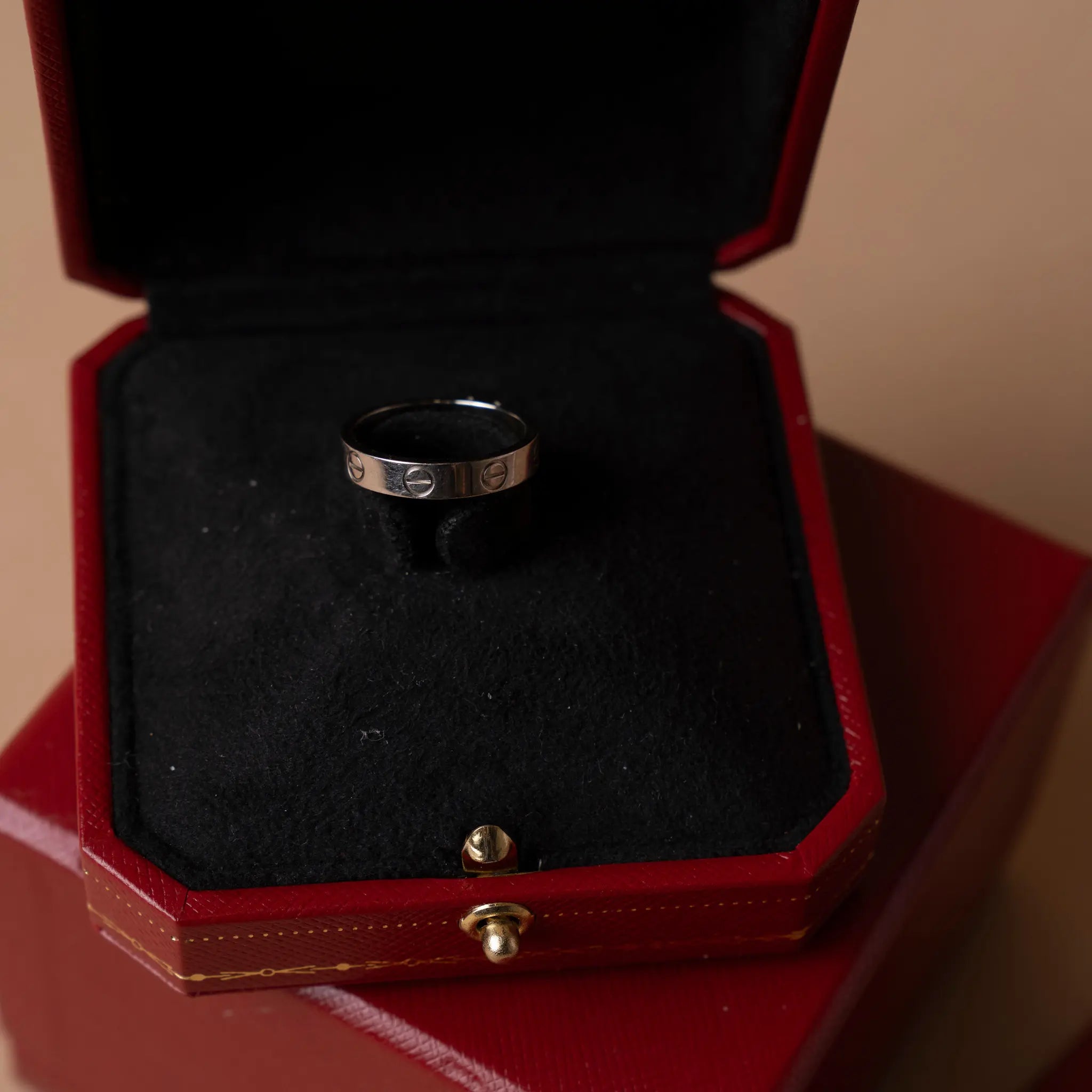 Cartier Love Ring White Gold — Side Profile