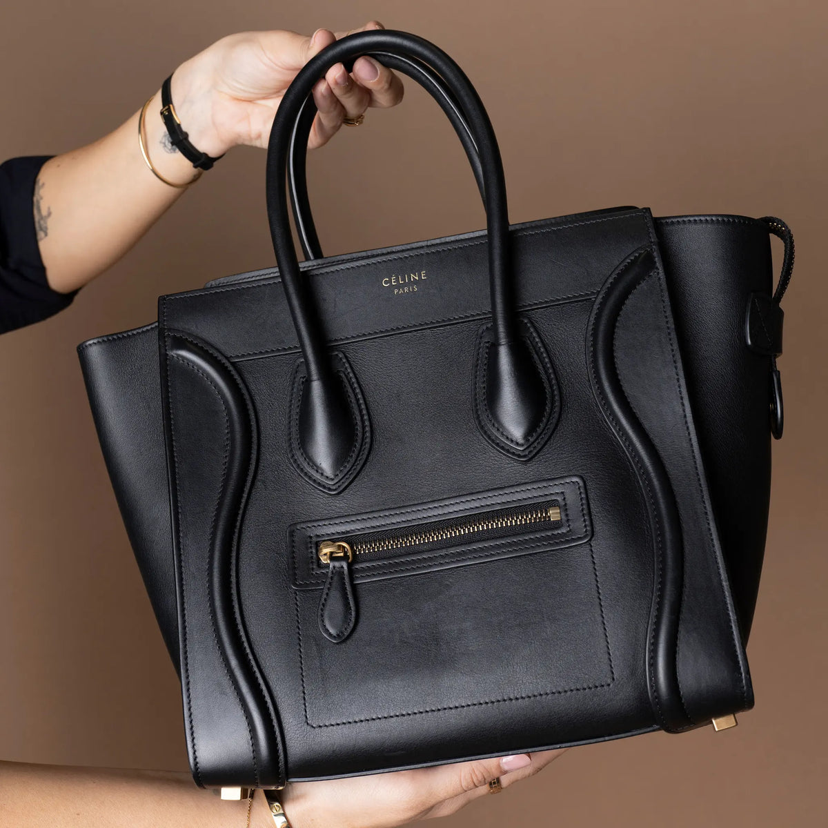 Celine Luggage Tote Bag — Front View
