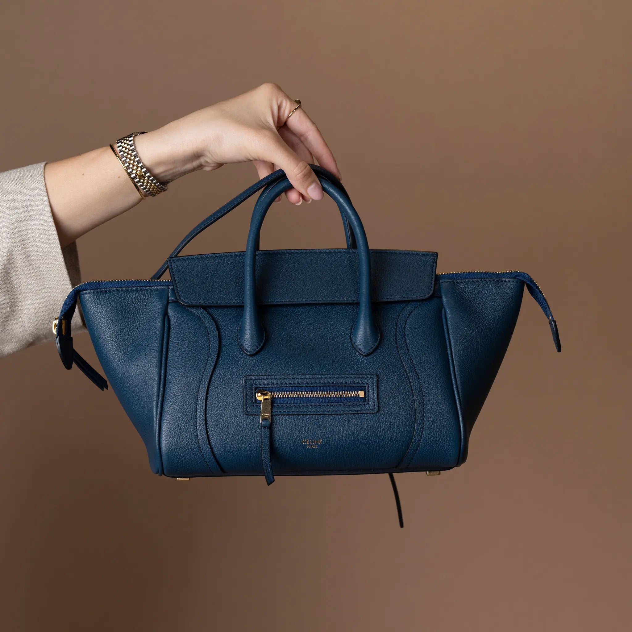 Celine Nano Luggage Tote — Back View