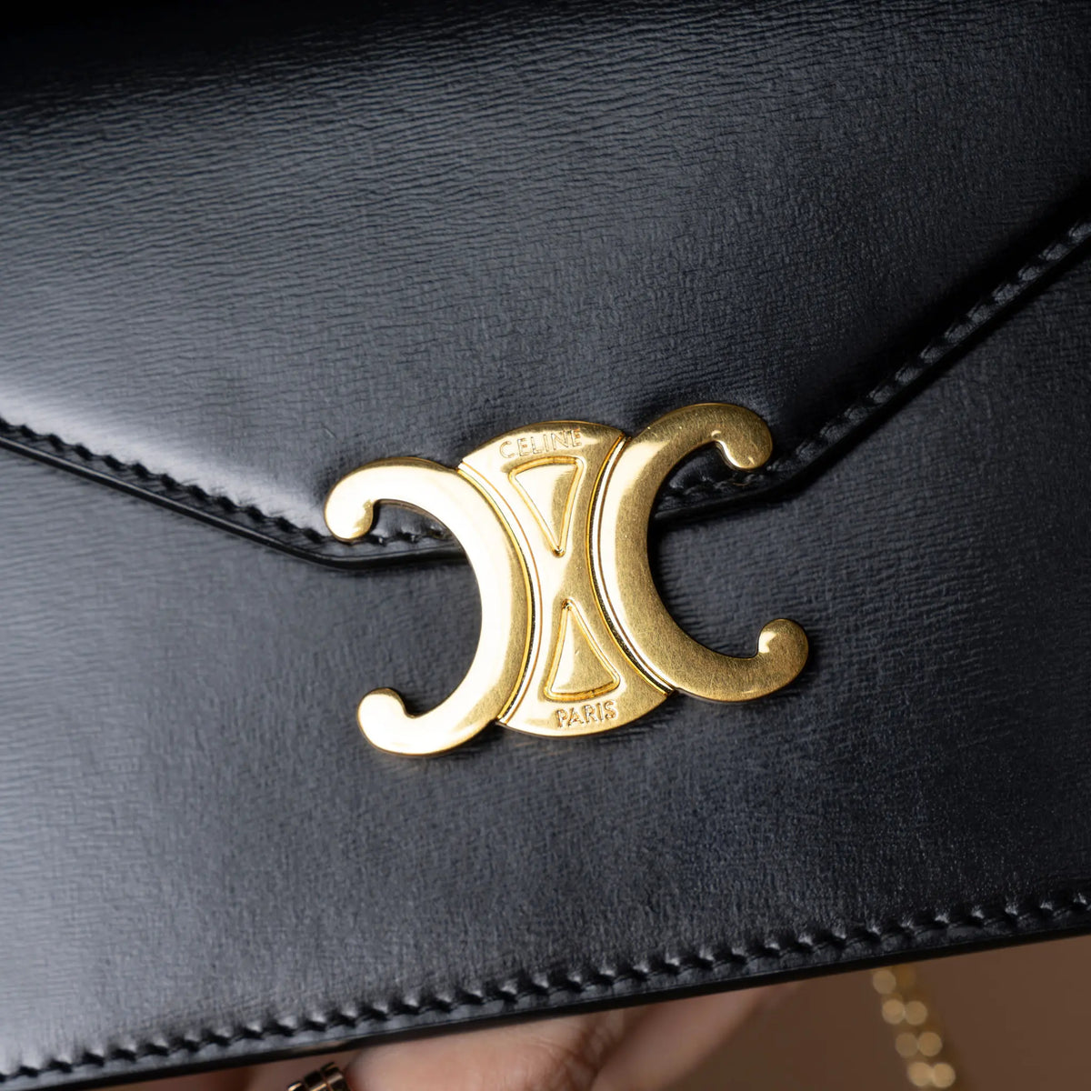 Celine Small Chain Triomphe — Side Profile