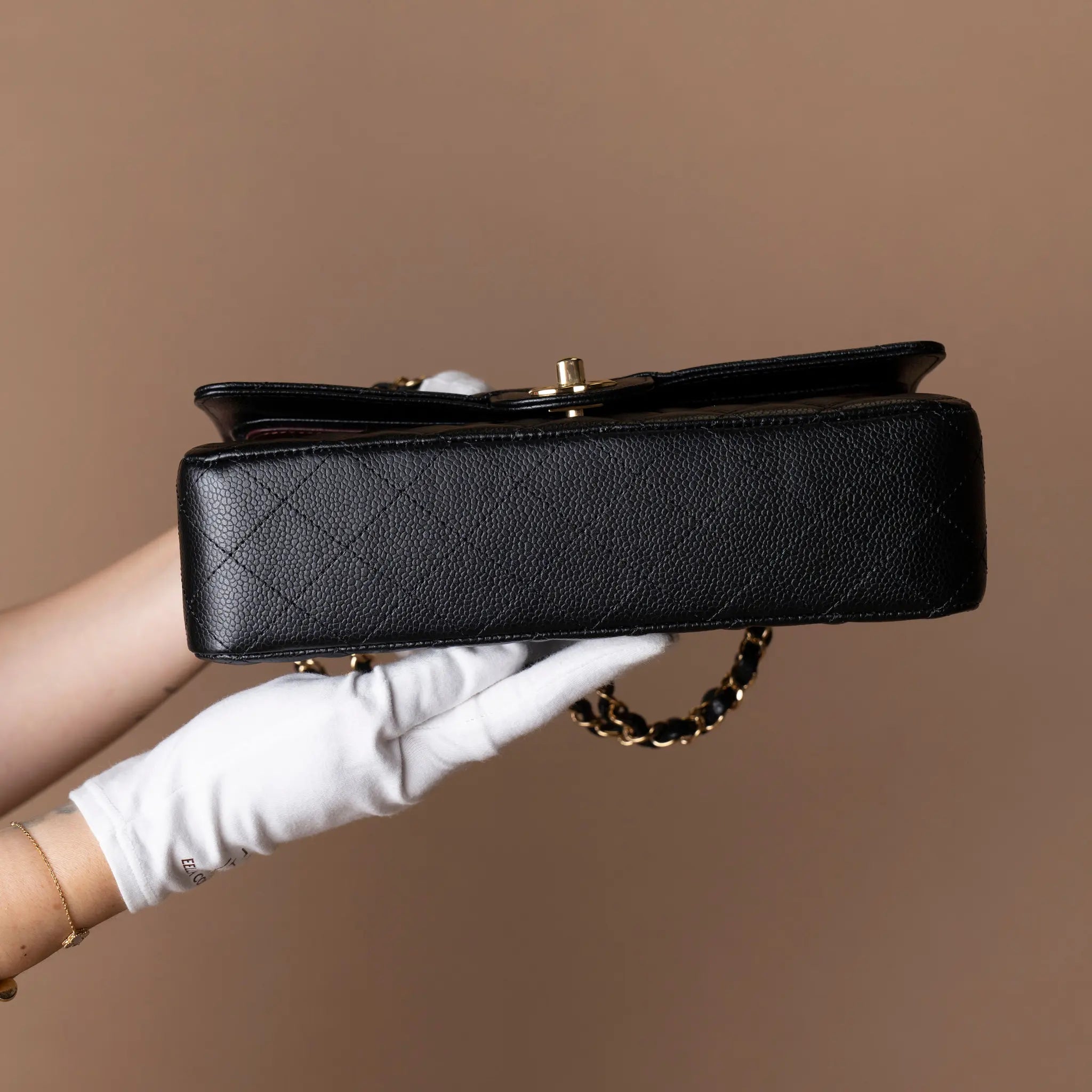 Chanel Caviar Classic Double Flap Medium — Detail View