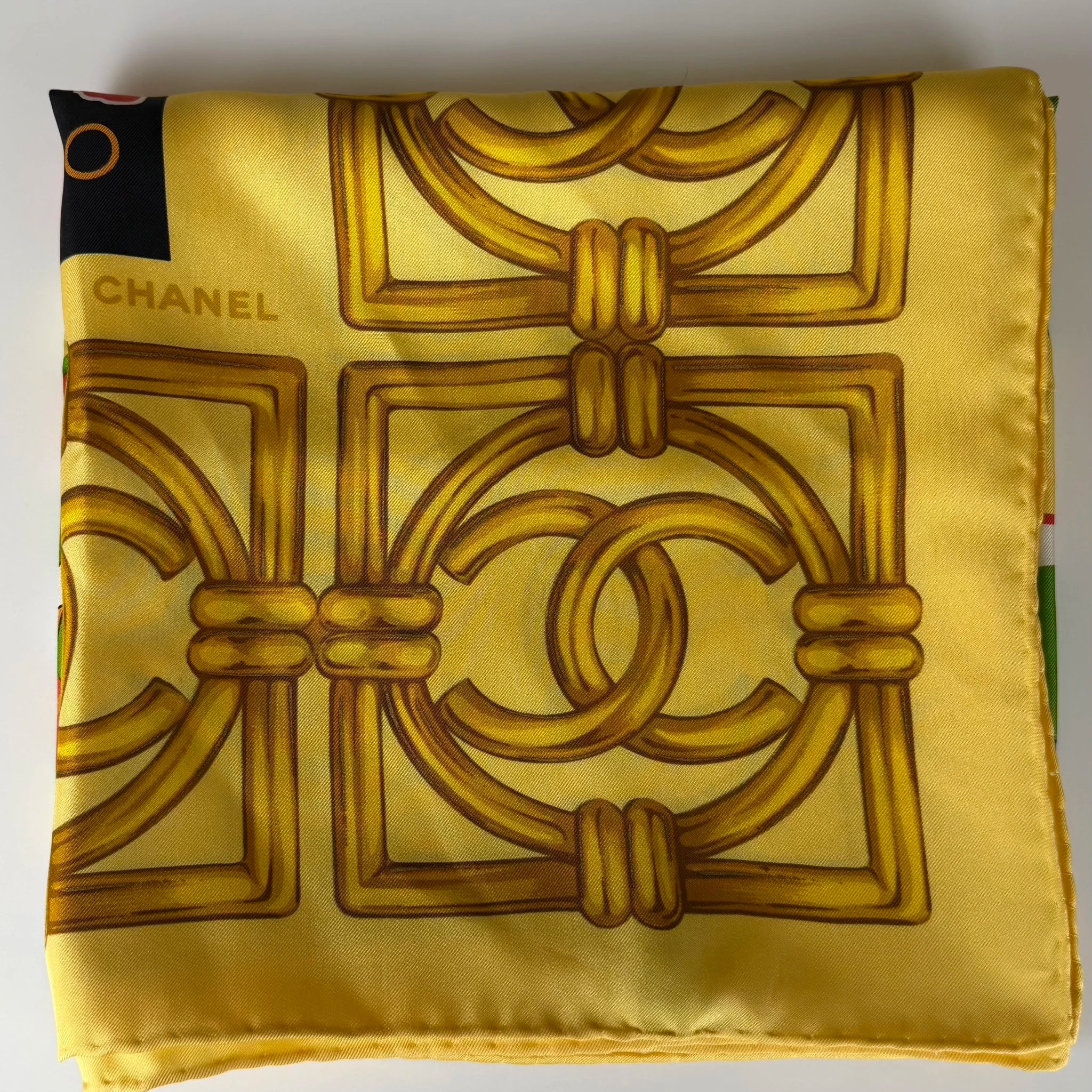 Chanel CC Bon Voyage Silk Scarf