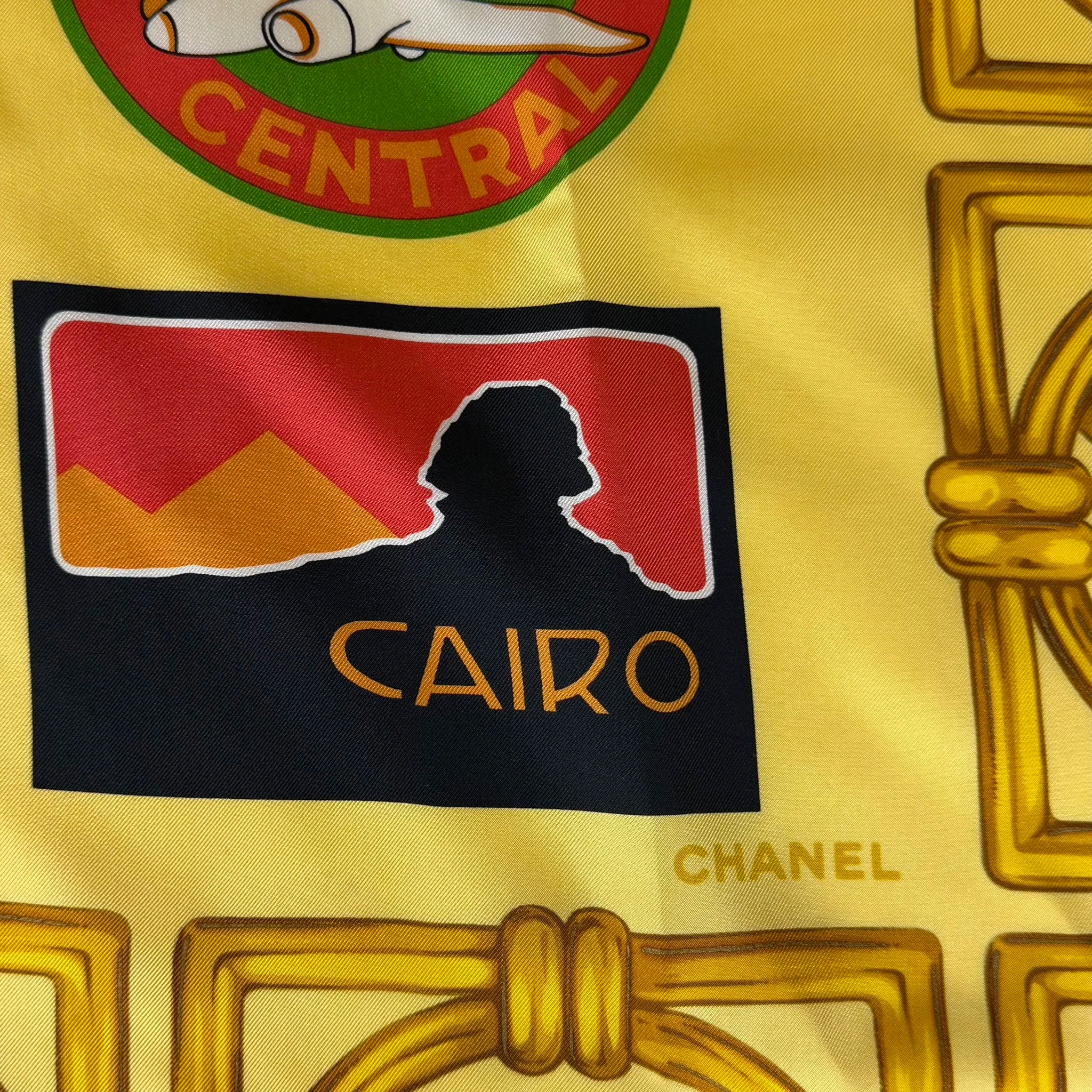 Chanel CC Bon Voyage Silk Scarf