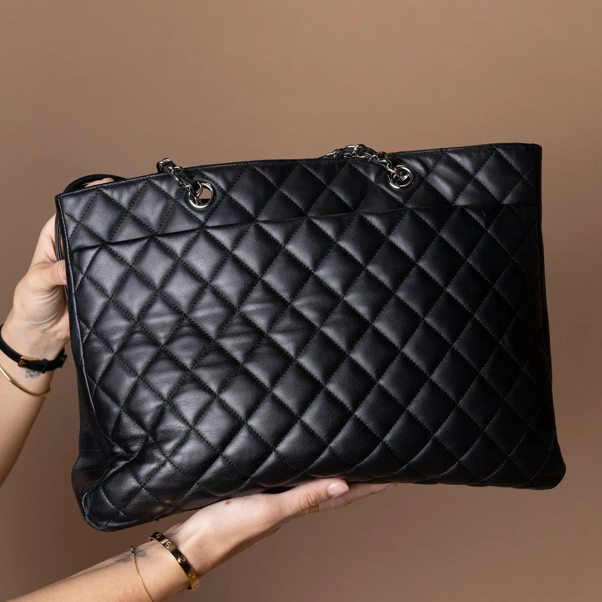 Chanel CC Large Shpping Tote Bag — Detail View