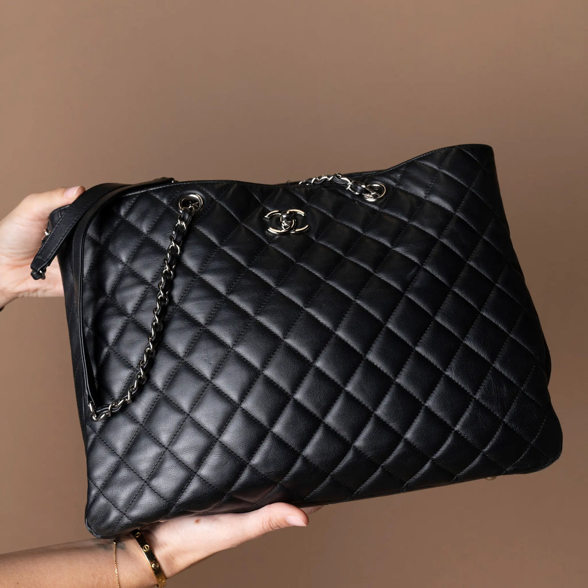 Chanel CC Large Shpping Tote Bag — Front View