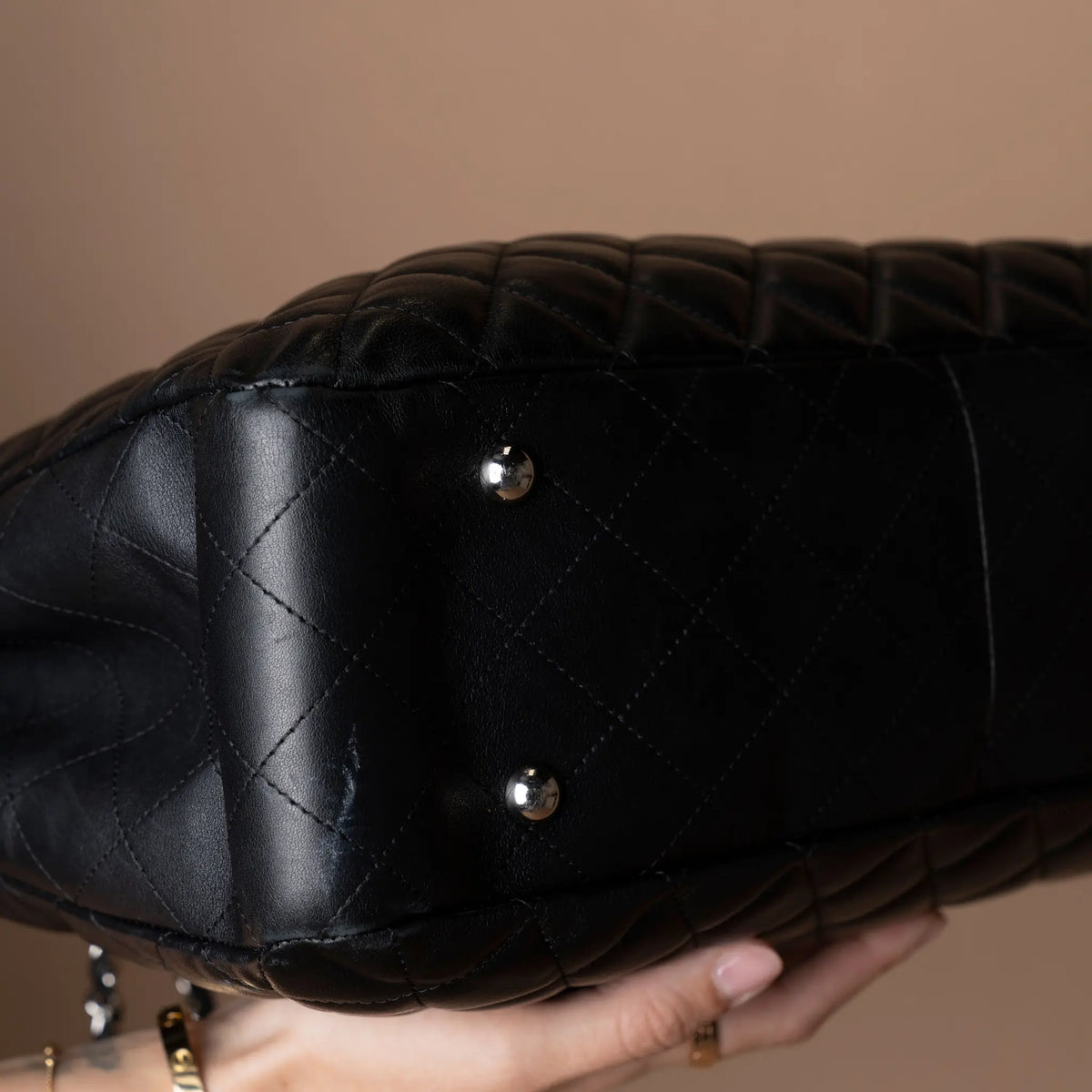 Chanel CC Large Shpping Tote Bag — Close-up Detail
