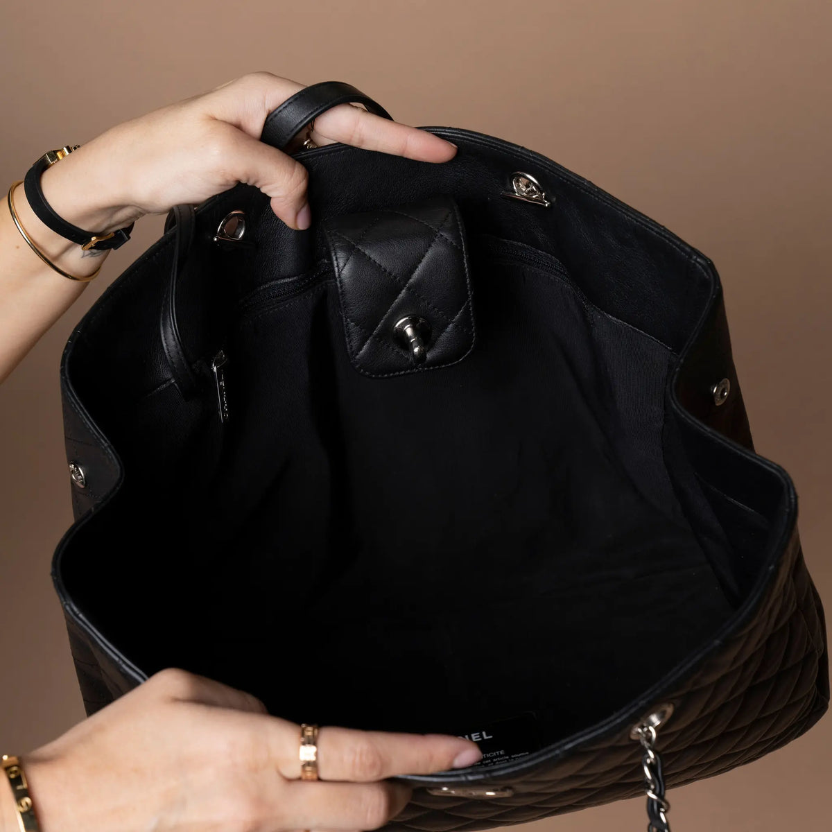 Chanel CC Large Shpping Tote Bag — Detail View