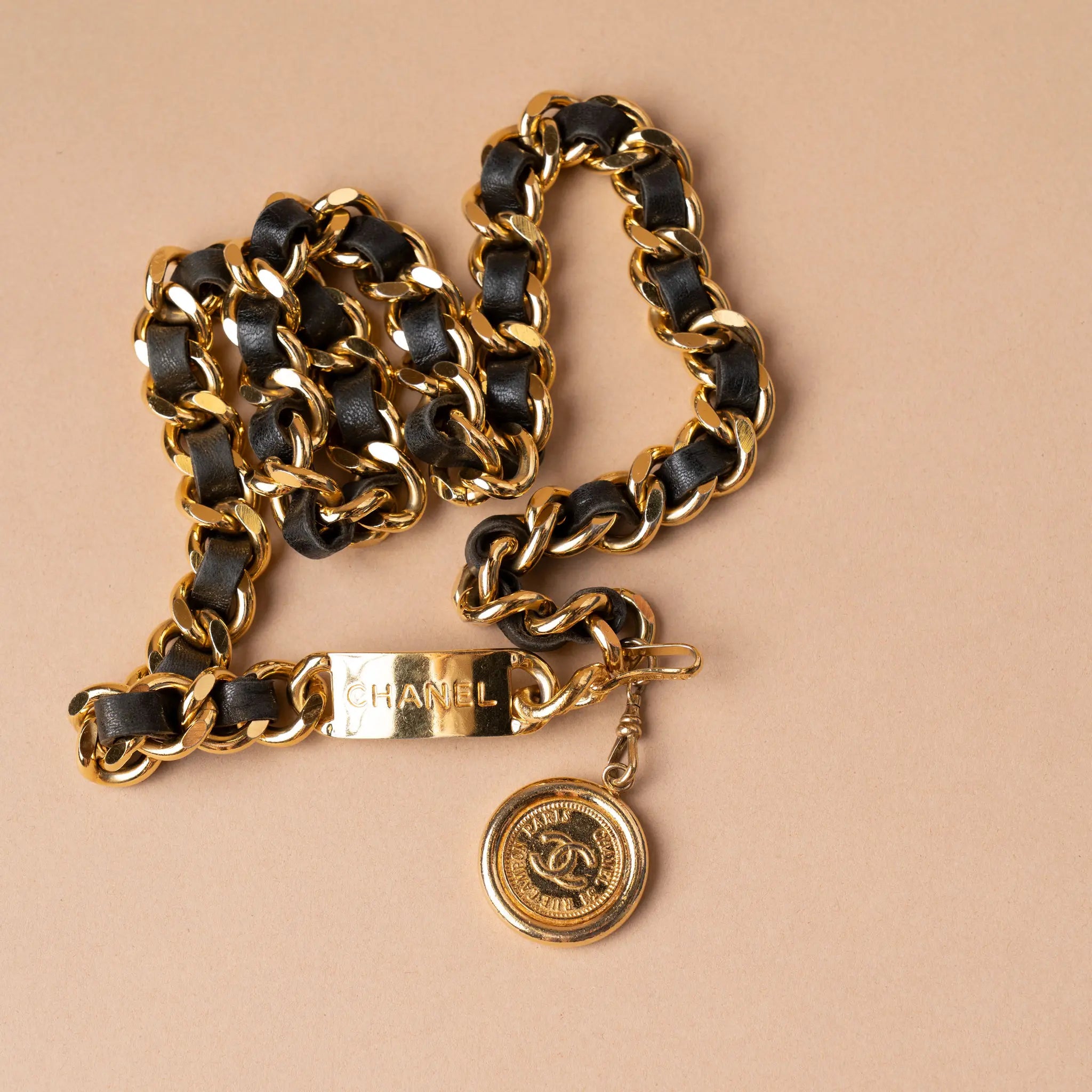 Chanel CC Medallion Chain Belt — Back View