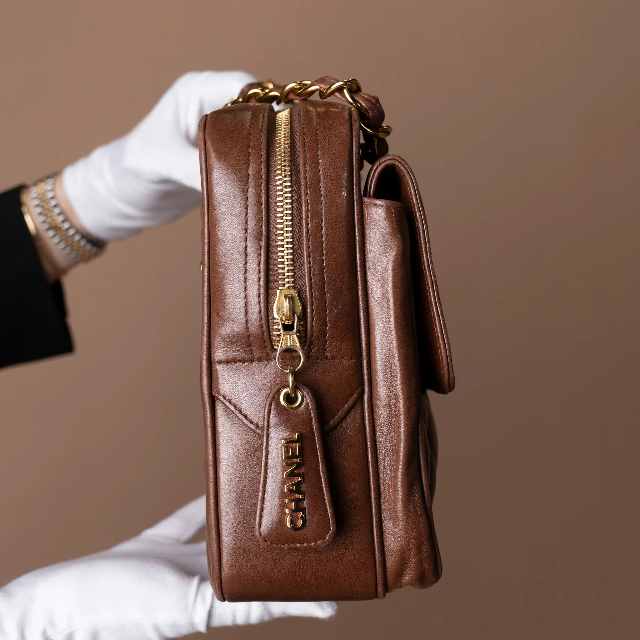 Chanel CC Quilted Lambskin Front Pocket Shoulder Bag — Additional View