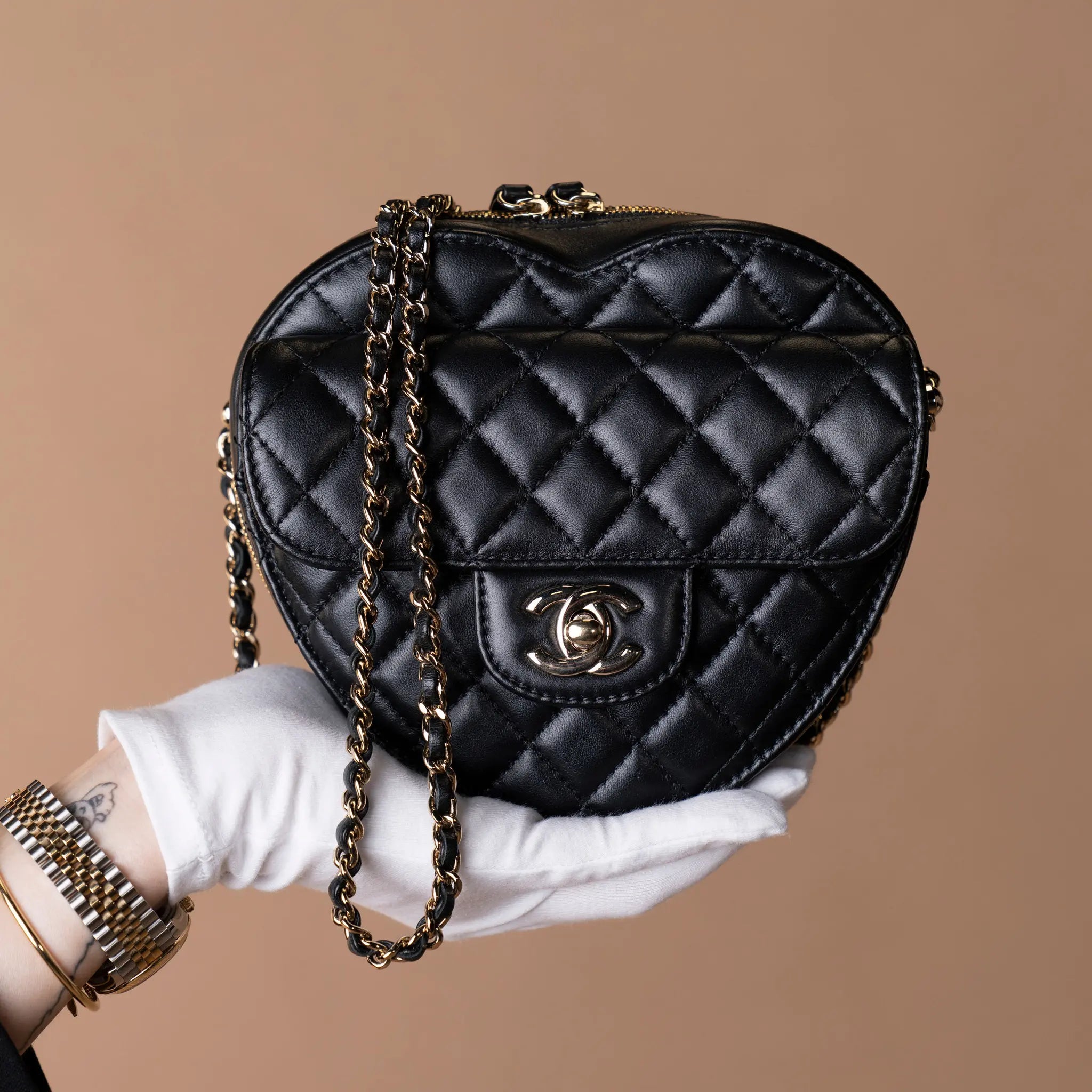 Chanel Heart Bag Black