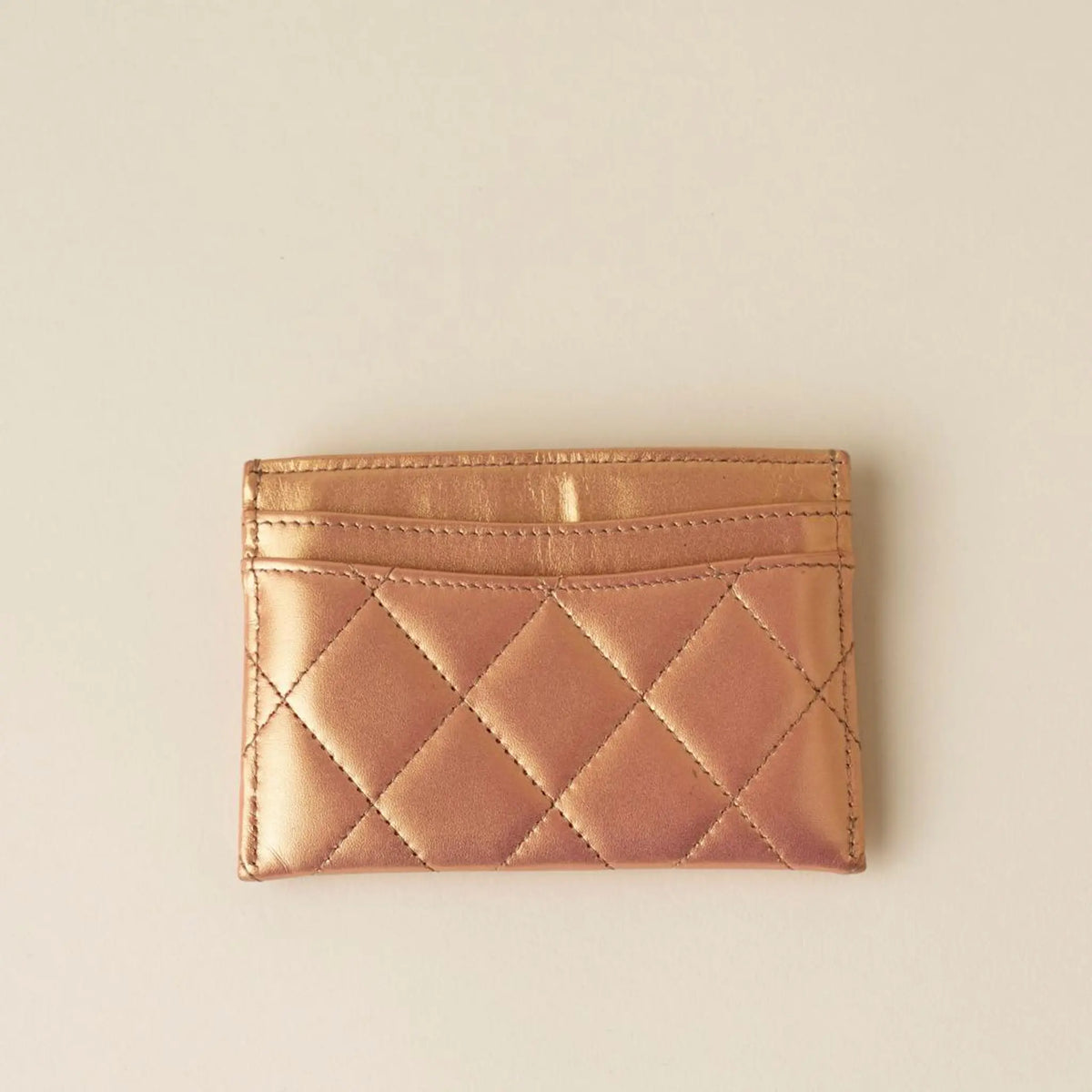 Chanel Iridescent Card Case — Front View