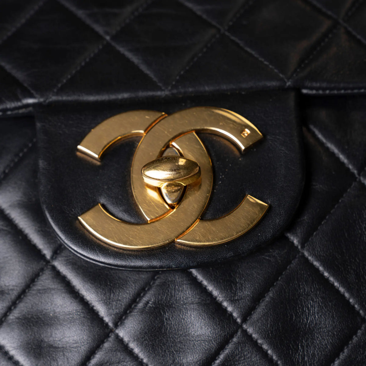 Chanel Maxi XL Classic Lambskin Single Flap — Detail View