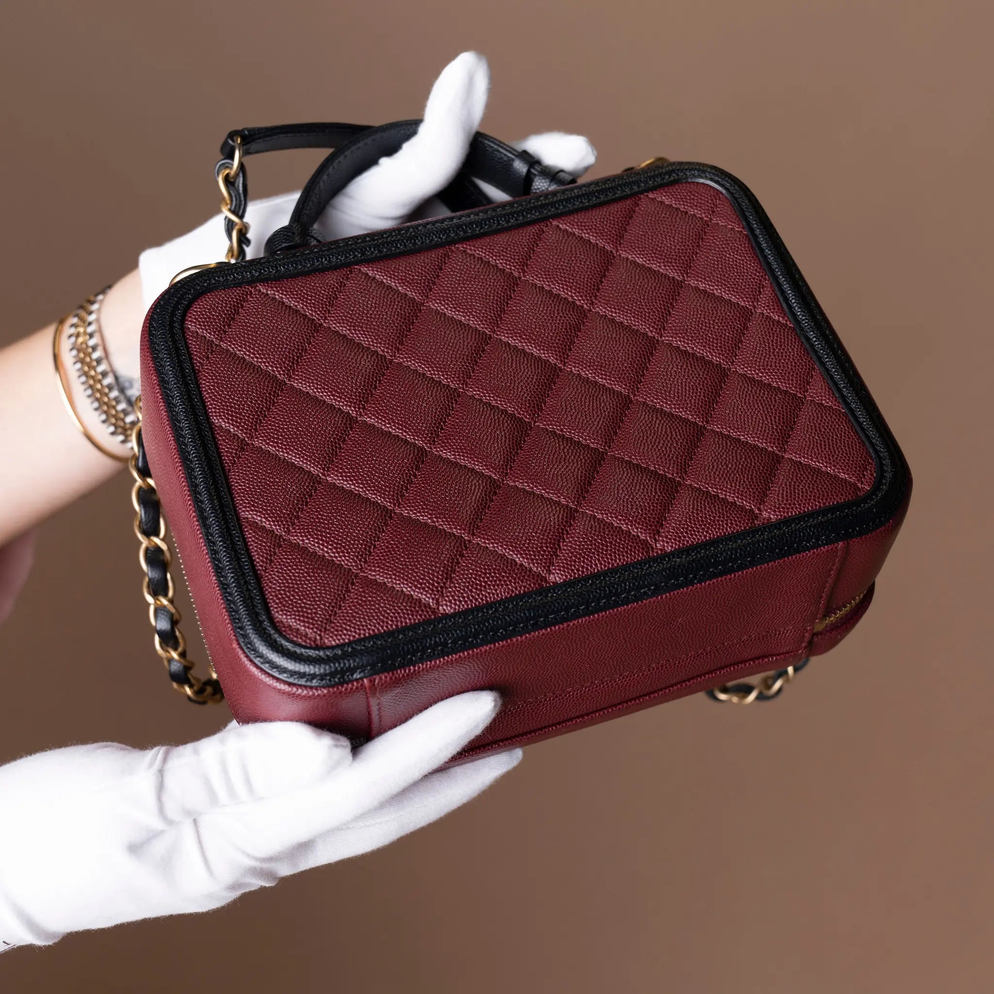Chanel Medium Bicolor Filigree Vanity Case — Additional View