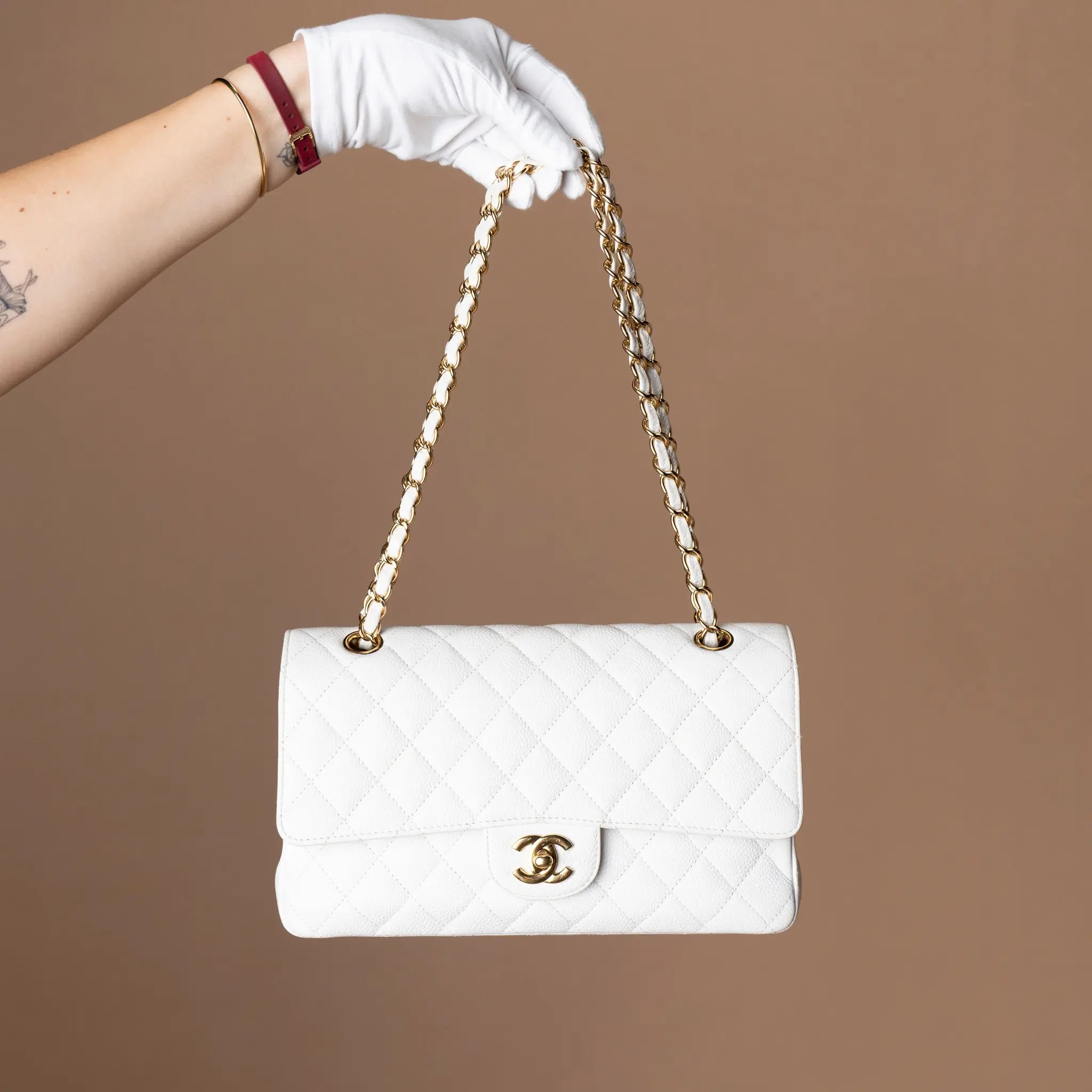 Chanel Medium Classic Caviar Double Flap — Featured Image